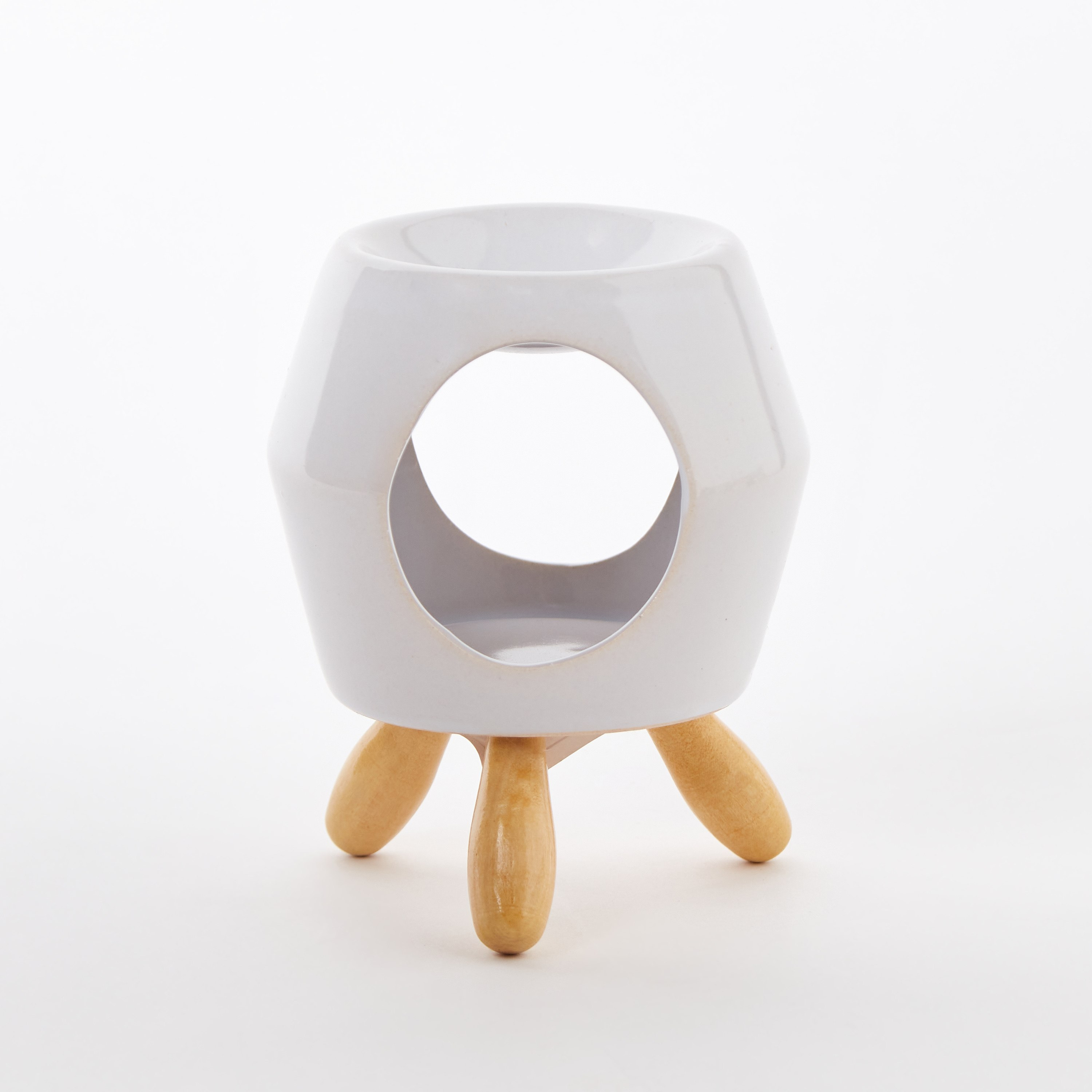 مبخرة زيت سيراميك مع 3 أرجل من زيستي - 9x8x11.5 سم-hbxhomeware-hbxdecorandfurnishings-image-5