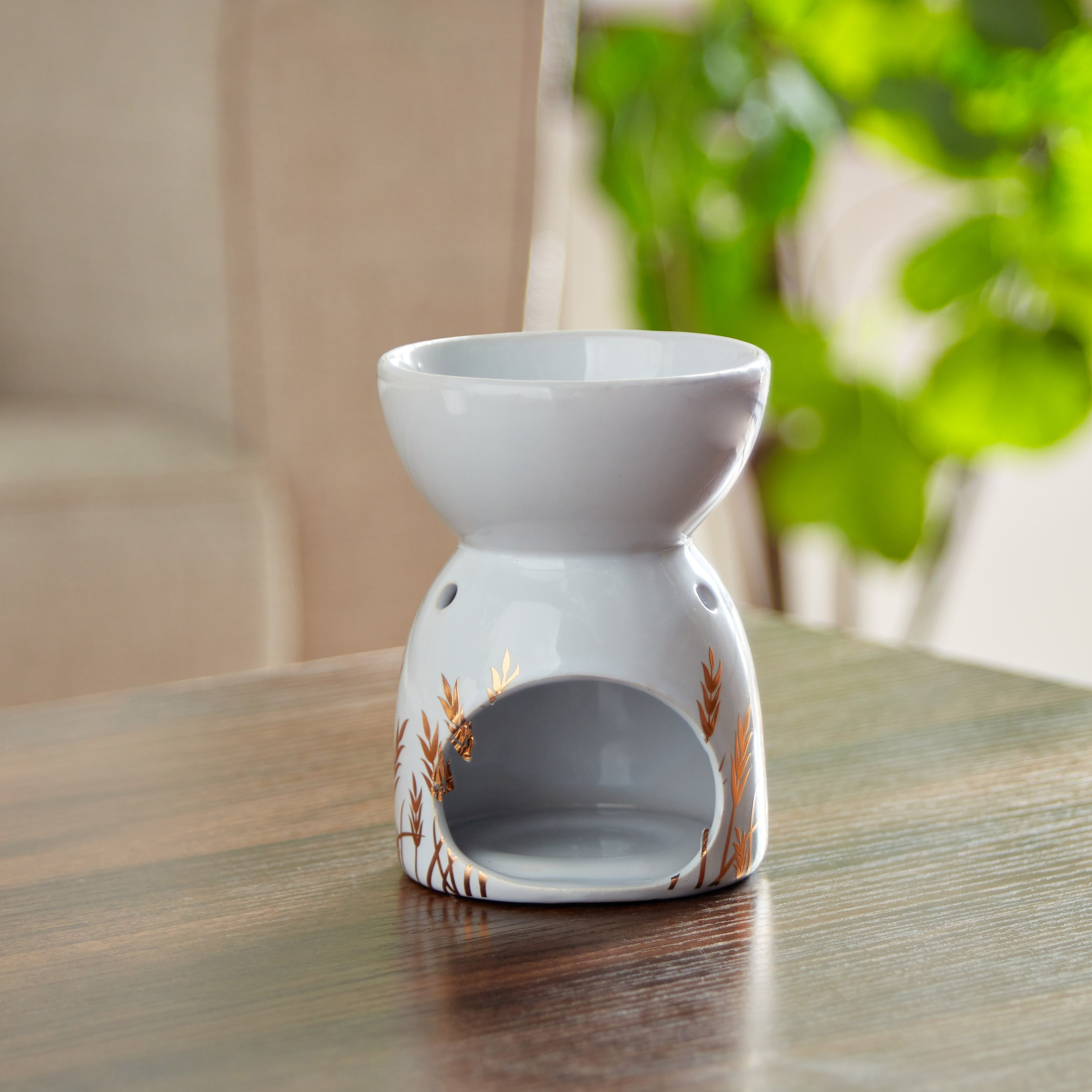 مبخرة زيت سيراميك للديكور من زيستي - 8.5x8.5x11 سم-hbxhomeware-hbxdecorandfurnishings-image-2