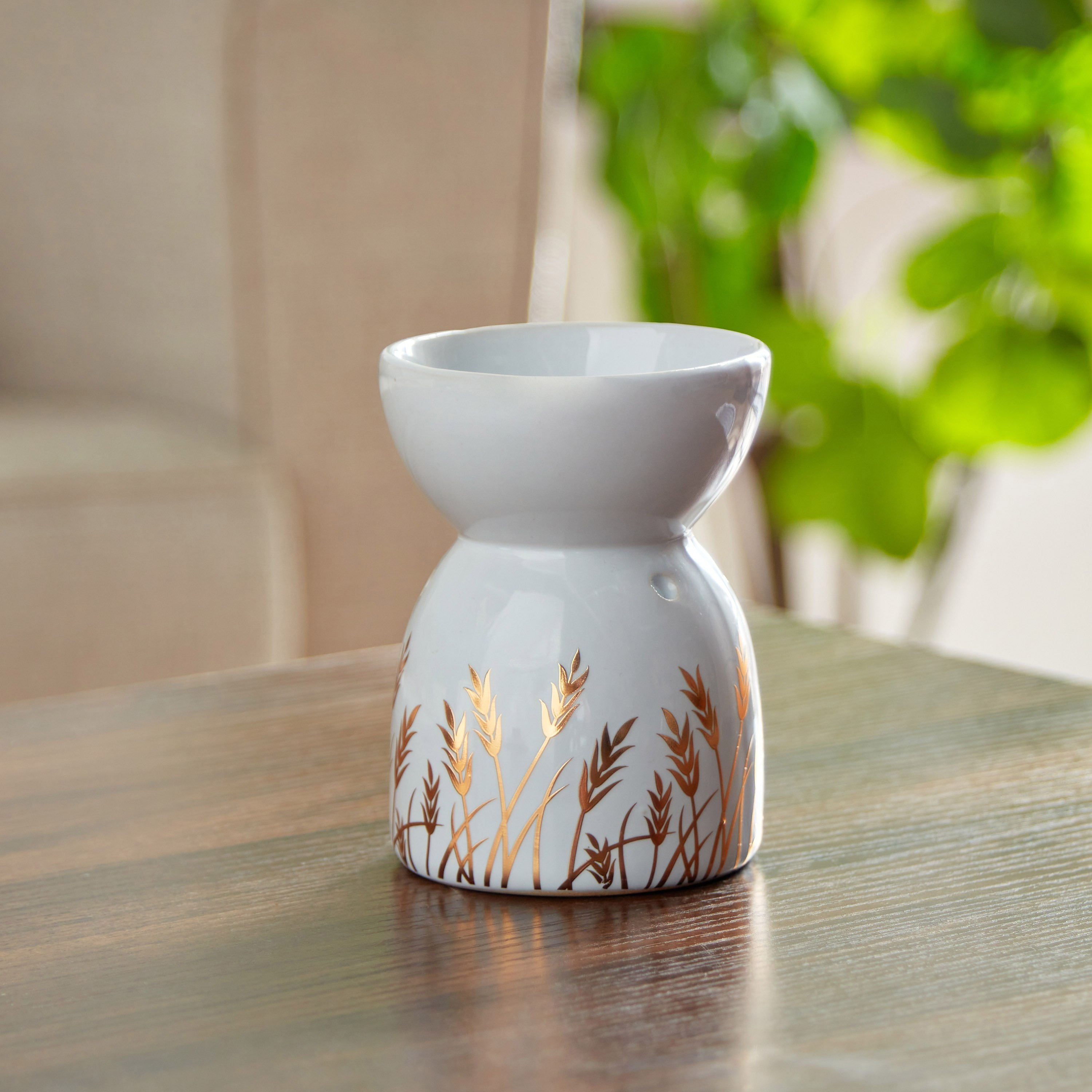 مبخرة زيت سيراميك للديكور من زيستي - 8.5x8.5x11 سم-hbxhomeware-hbxdecorandfurnishings-image-3