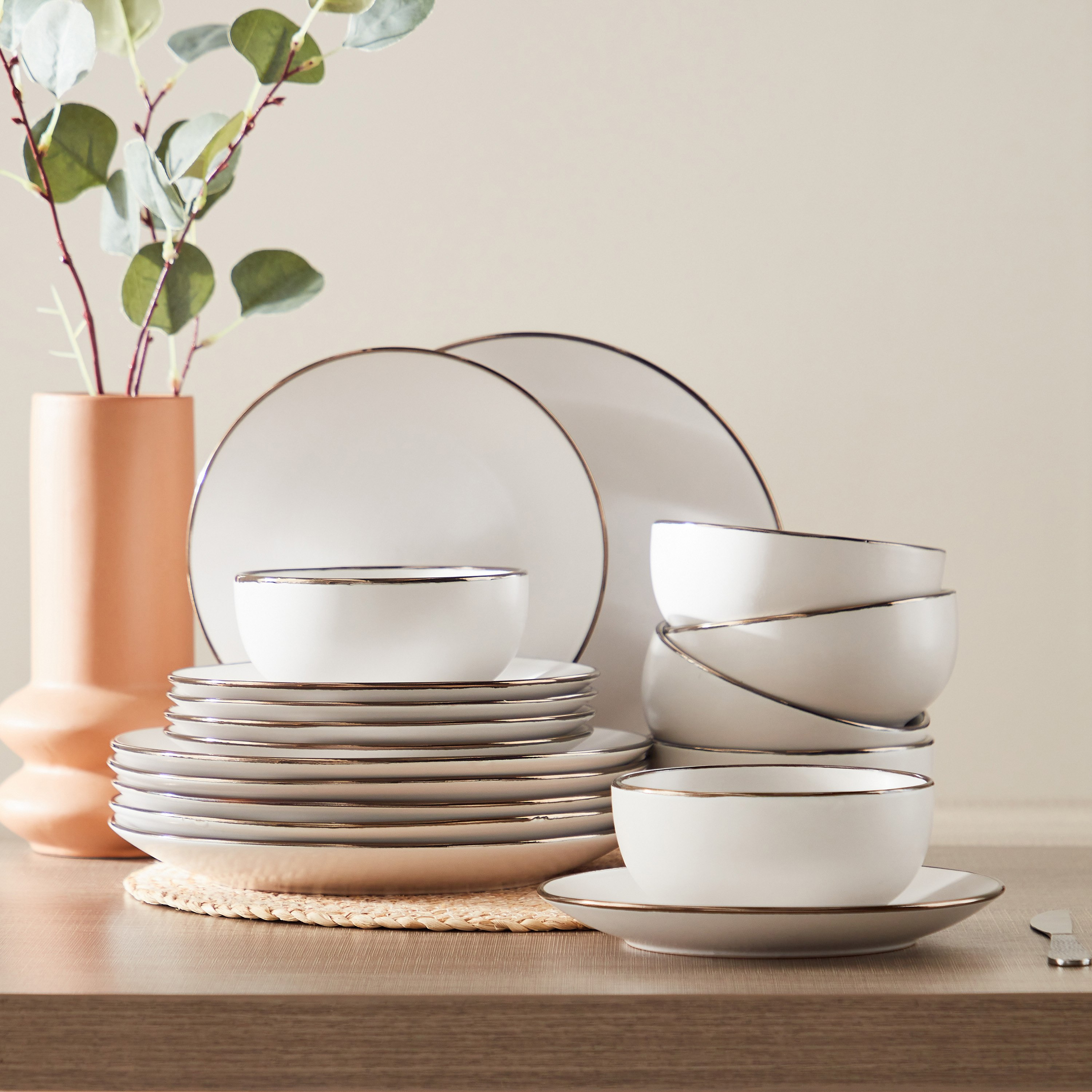 طقم عشاء خزف 18 قطعة من إليجانزا-hbxhomeware-hbxkitchen-image-1