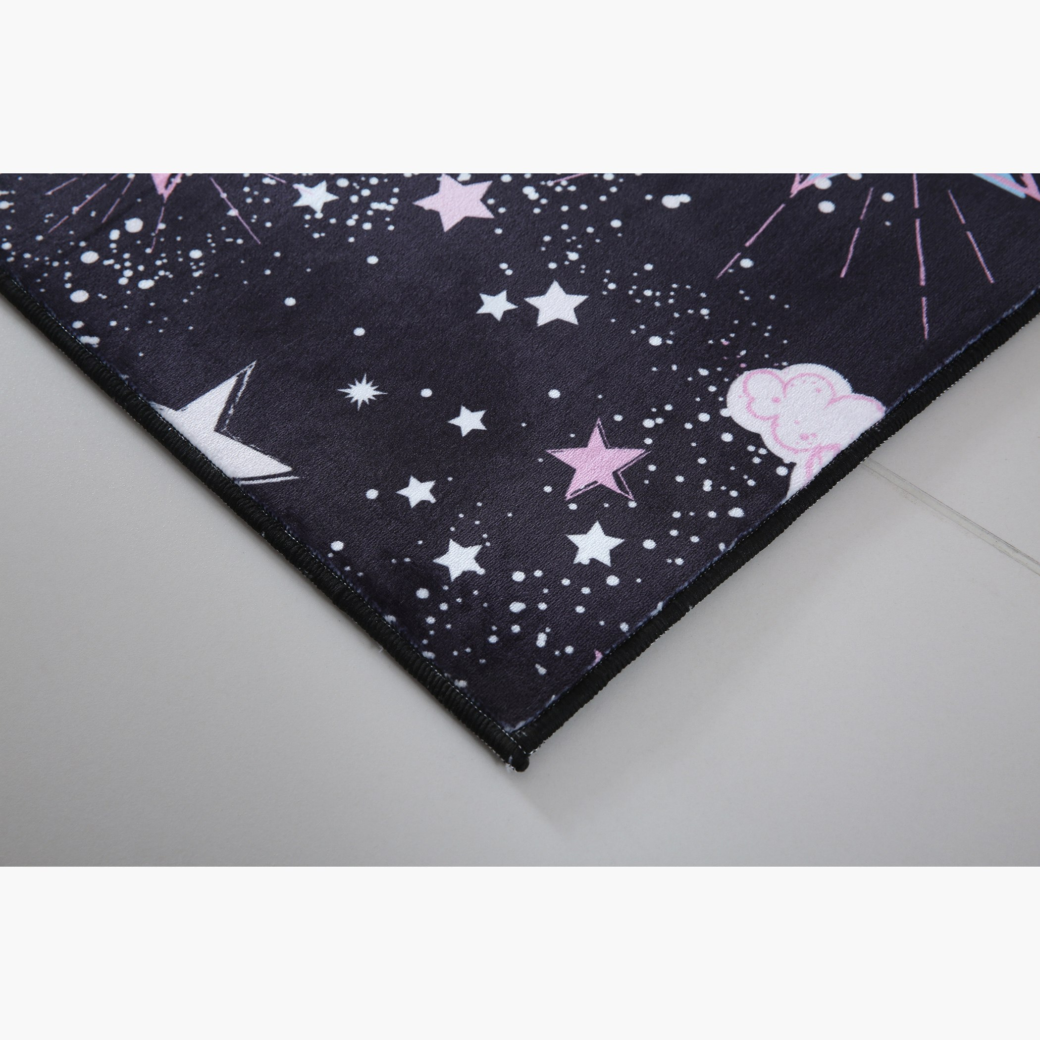Ben Stars Printed Flannel Rug - 110x160 cm-hbxhomeware-hbxkidsandyouth-image-2