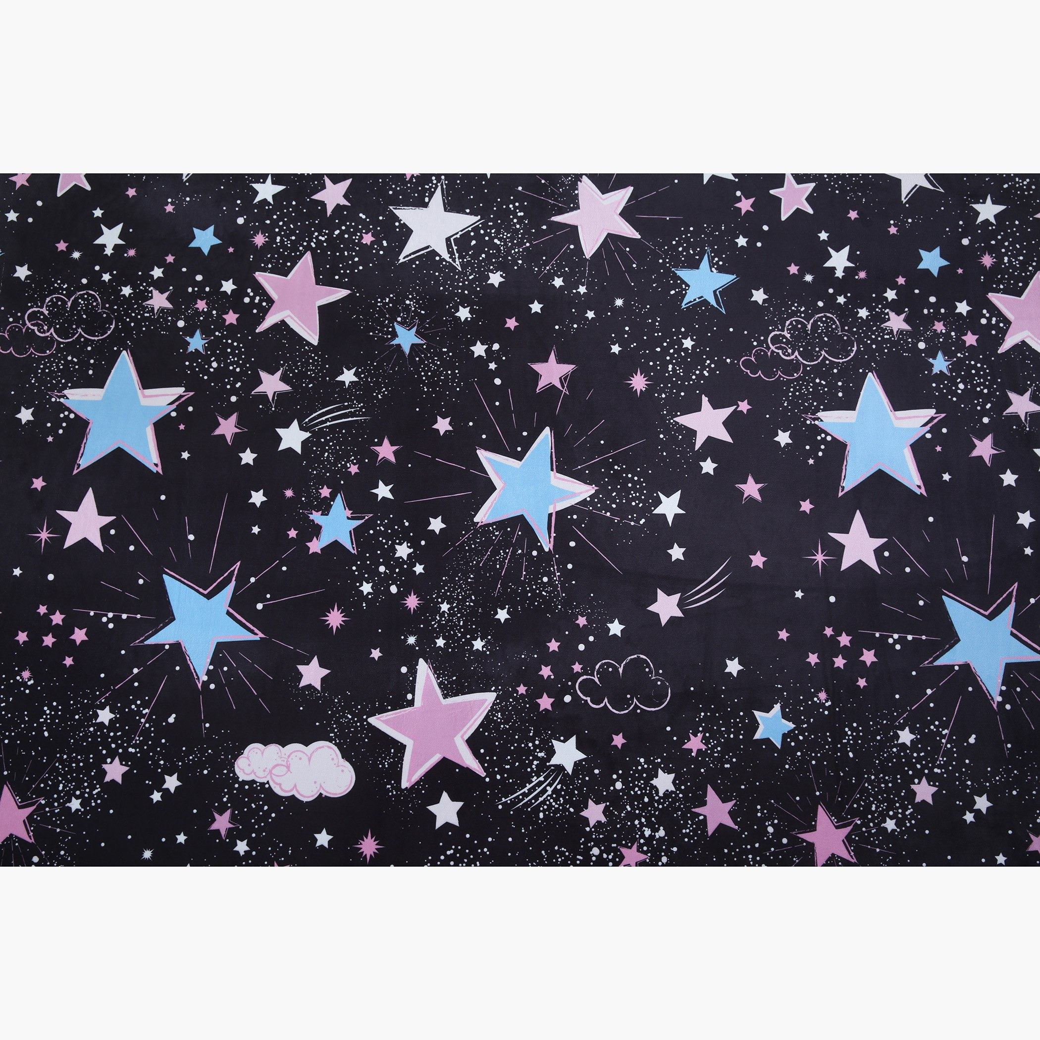 Ben Stars Printed Flannel Rug - 110x160 cm-hbxhomeware-hbxkidsandyouth-image-4