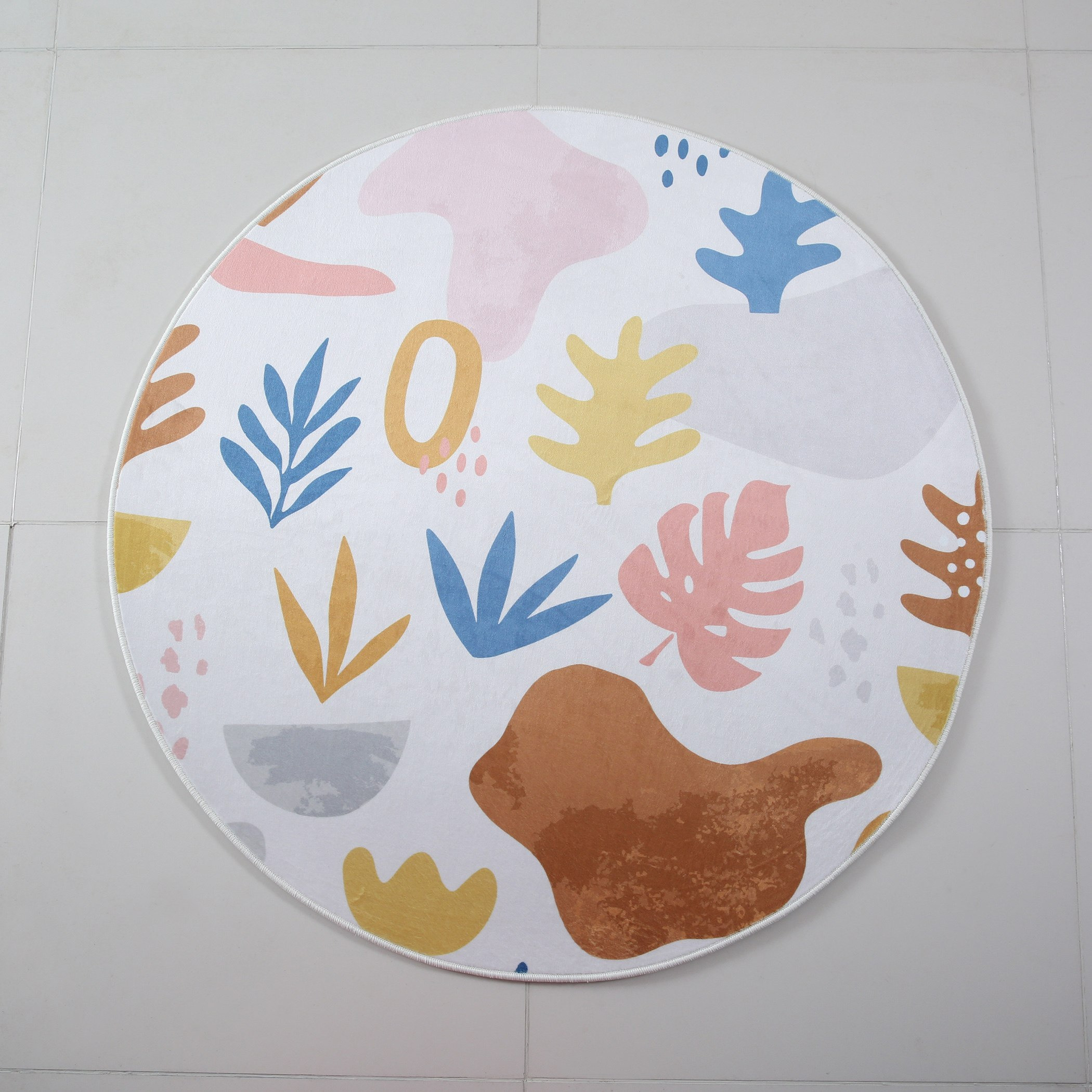 سجادة فلانيل مستديرة بطبعات من بن - 100 سم-hbxhomeware-hbxkidsandyouth-image-2