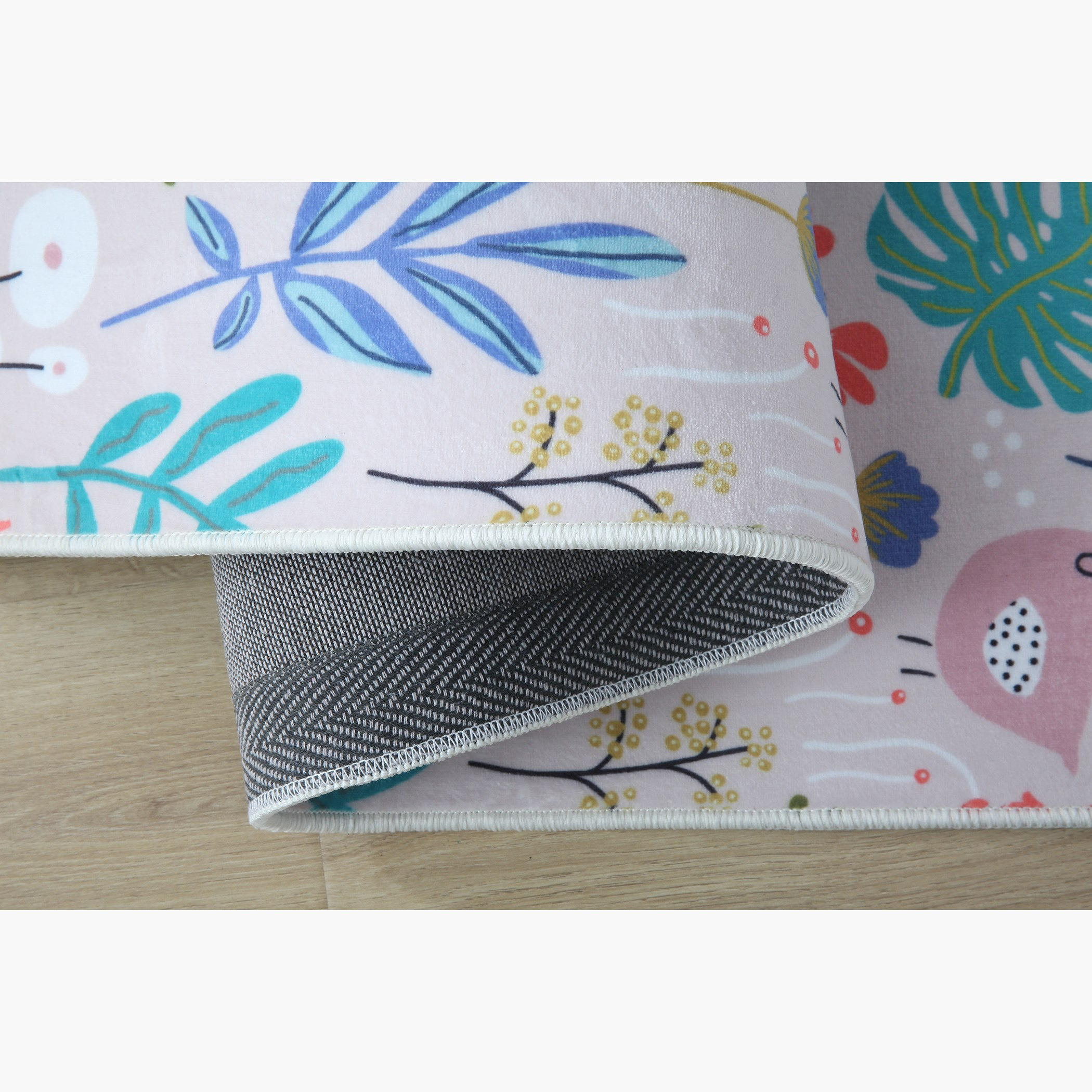 Ben Garden Print Flannel Rug - 60x120 cm-hbxhomeware-hbxkidsandyouth-image-3
