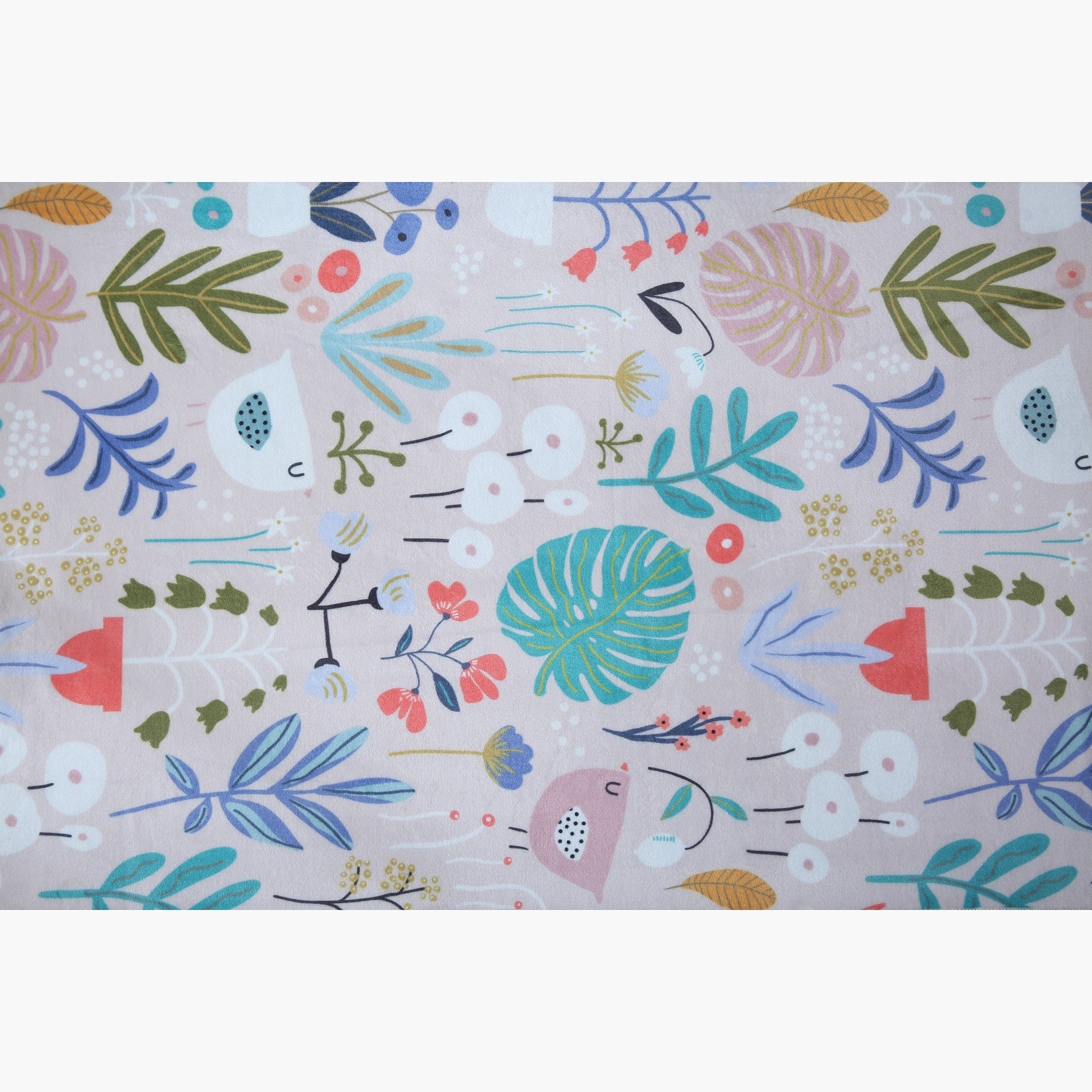 Ben Garden Print Flannel Rug - 60x120 cm-hbxhomeware-hbxkidsandyouth-image-5