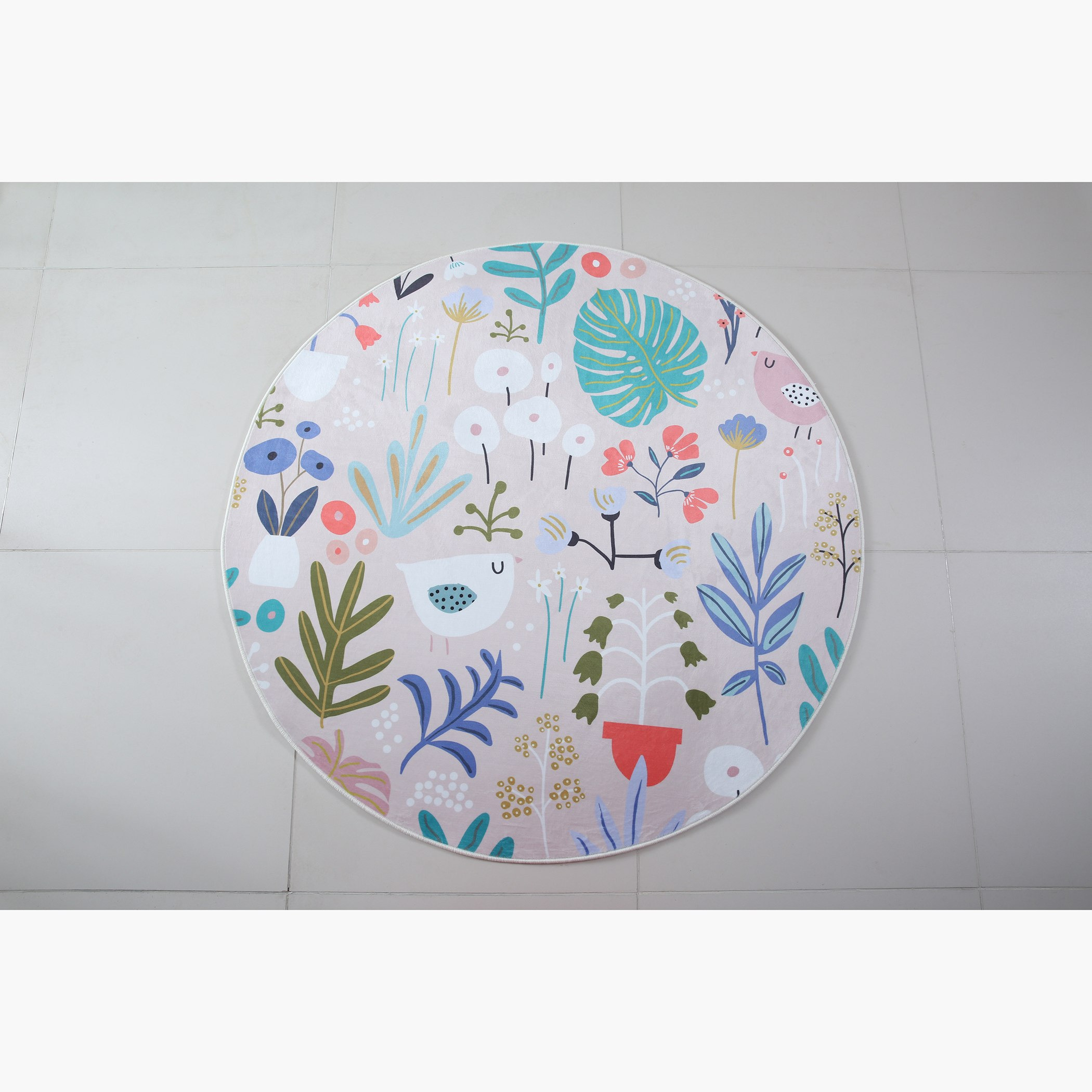 سجادة فلانيل مستديرة بطبعات من بن - 120 سم-hbxhomeware-hbxkidsandyouth-image-2