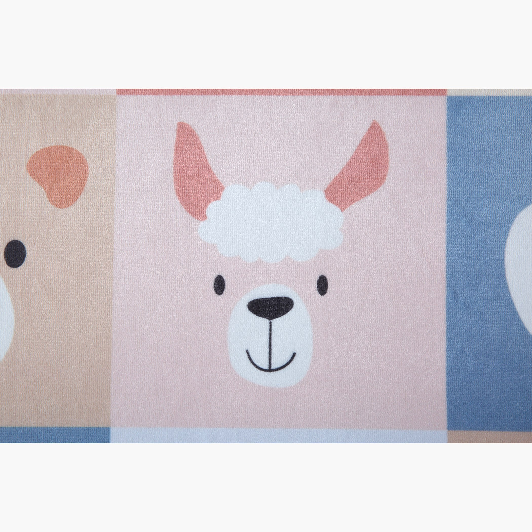 Ben Animals Print Round Flannel Rug - 100 cm-hbxhomeware-hbxkidsandyouth-image-3