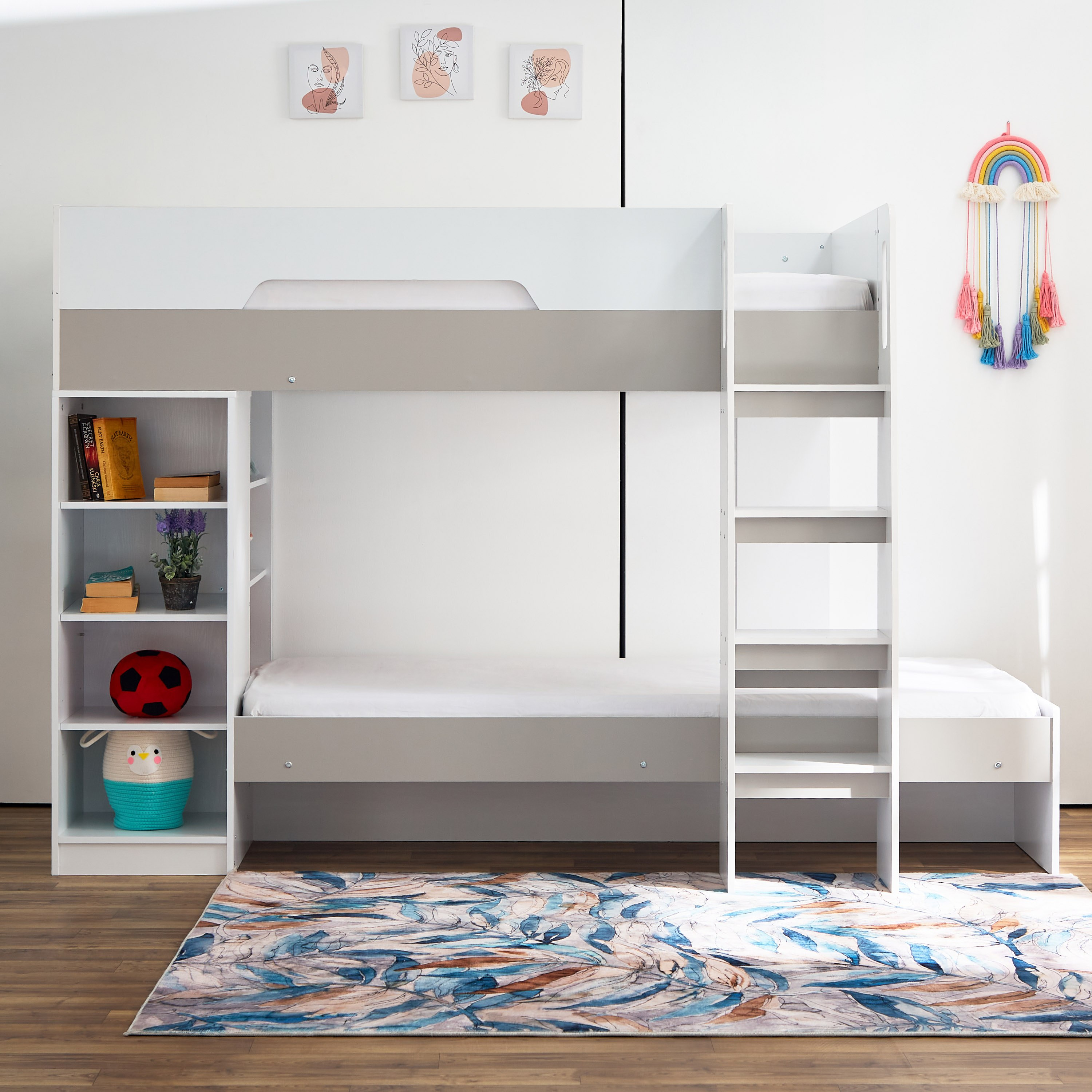 Double deck deals bed with storage