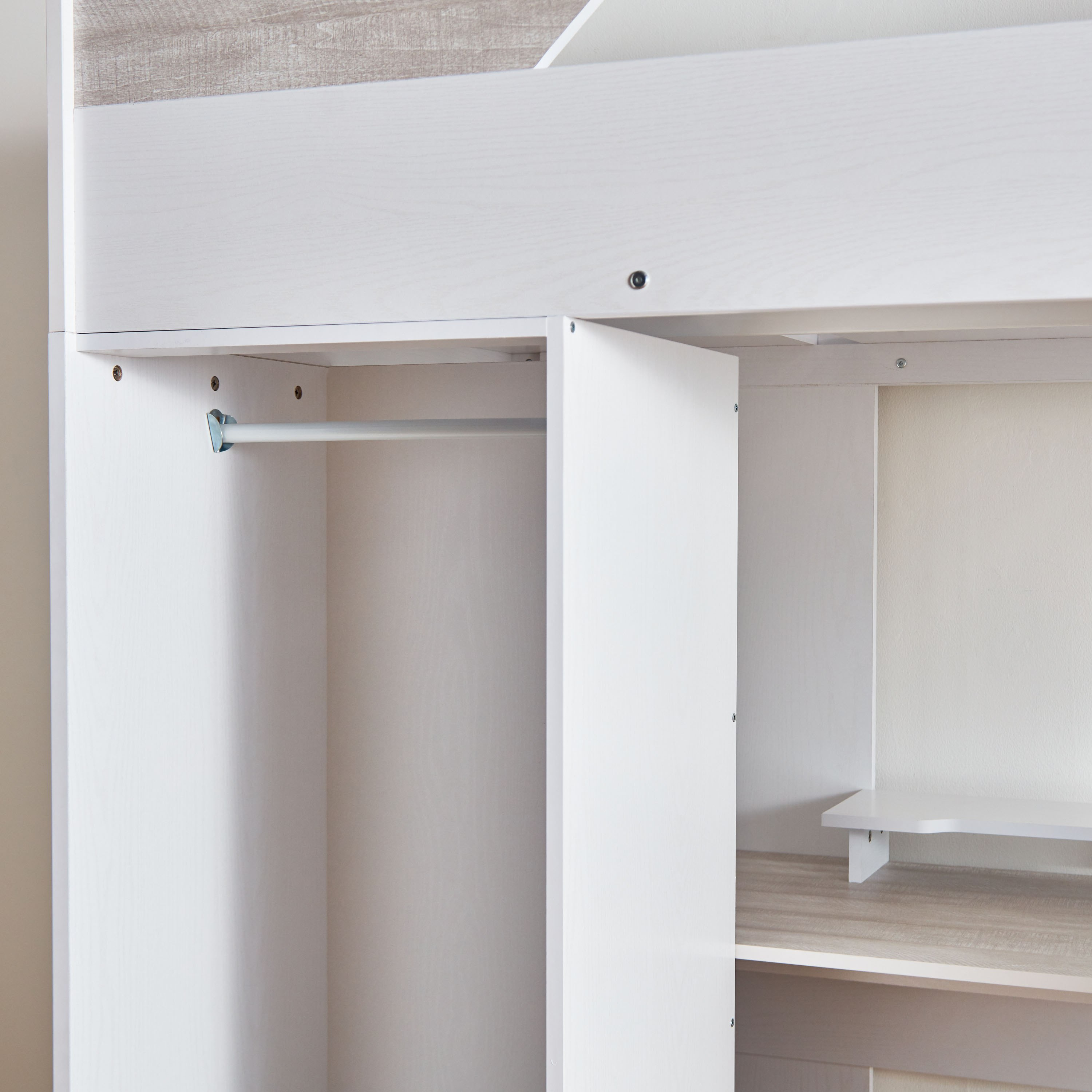 My Loft Single Bed with Storage and Study Desk - 90x190 cm-hbxkidsandyouth-bedsandbedsets-bunkbeds-single-image-5