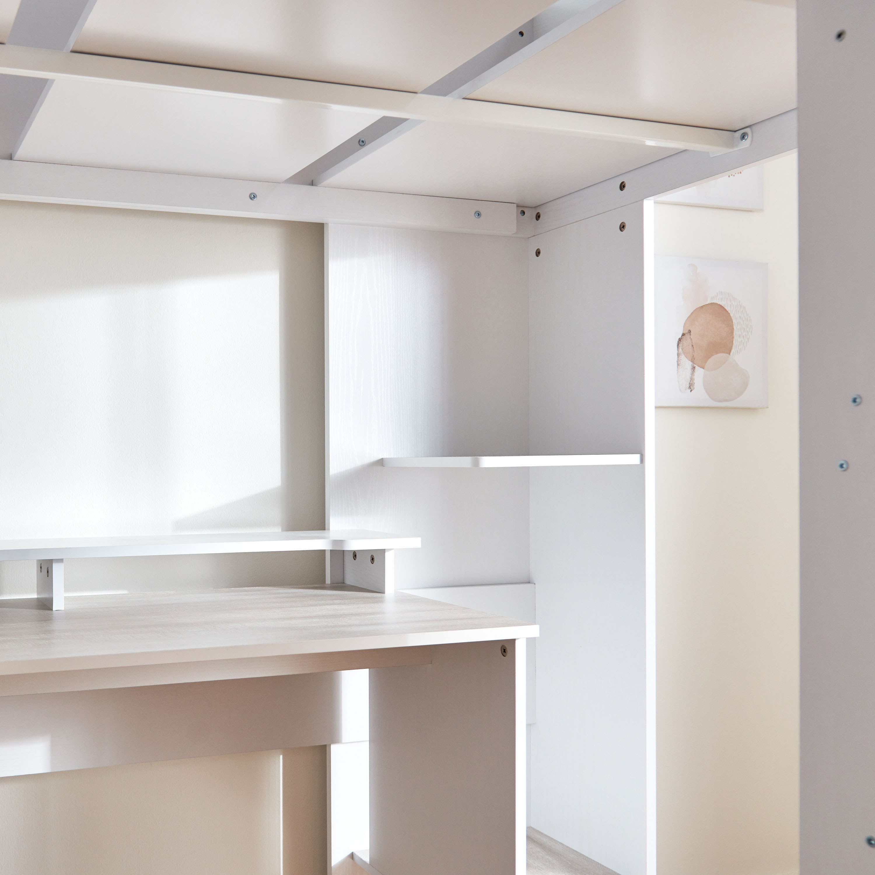 My Loft Single Bed with Storage and Study Desk - 90x190 cm-hbxkidsandyouth-bedsandbedsets-bunkbeds-single-image-7