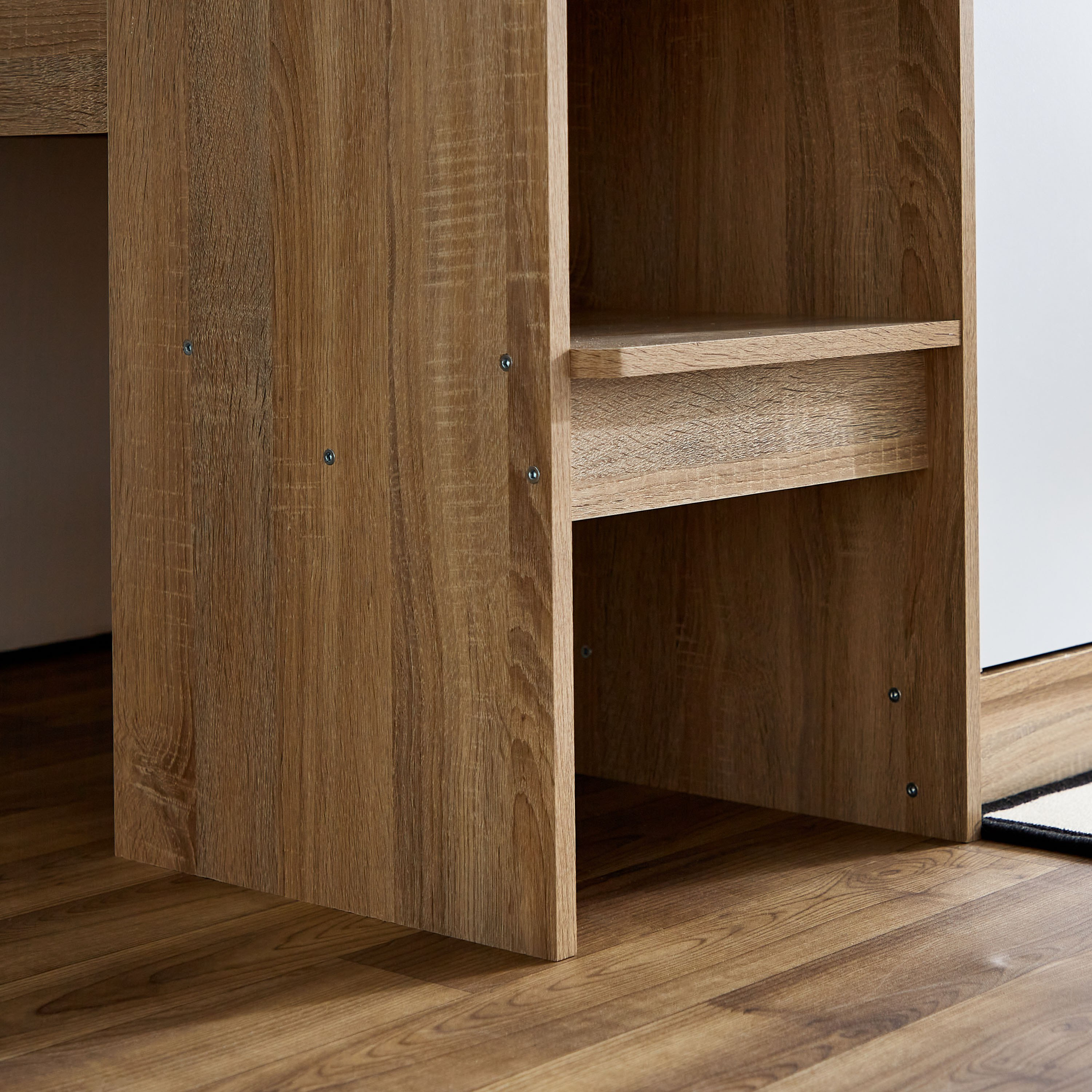 Movo Kulltorp Cabin Bed with 2 Doors and Shelves - 90x190 cm-hbxkidsandyouth-bedsandbedsets-bunkbeds-single-image-8