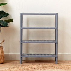 Essential 4-Tier Shoe Rack for up to 9 Pairs - 51.2x20x69 cms