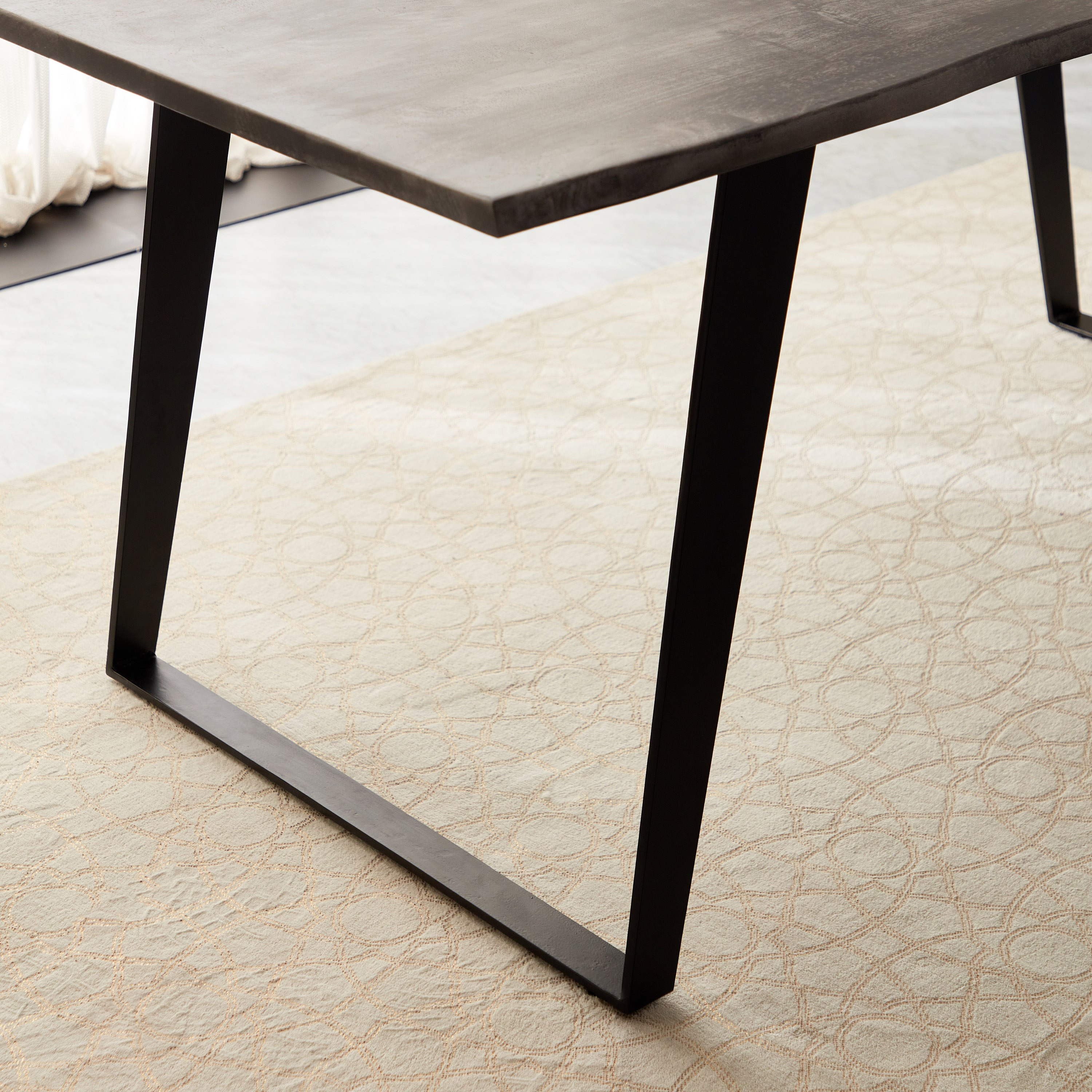 طاولة سفرة لـ6 مقاعد من الخشب الصلب - هاربور من فيندرا-hbxdiningroom-diningtablesandsets-diningtables-sixseater-image-7