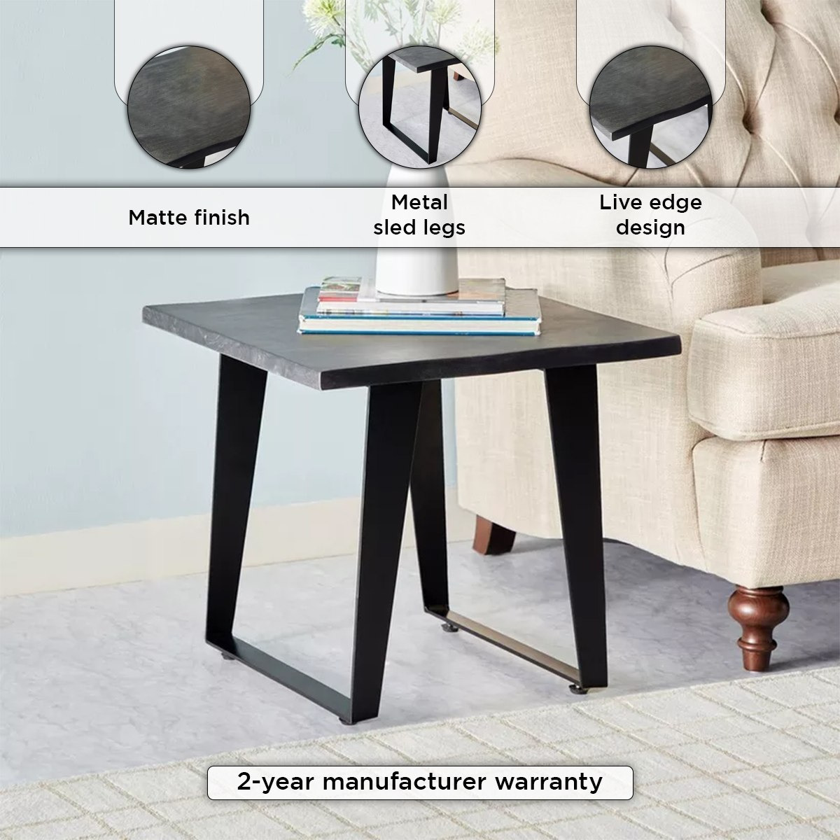 Harbor Live Edge Solid Wood End Table-hbxfurniture-livingroom-endtables-image-4