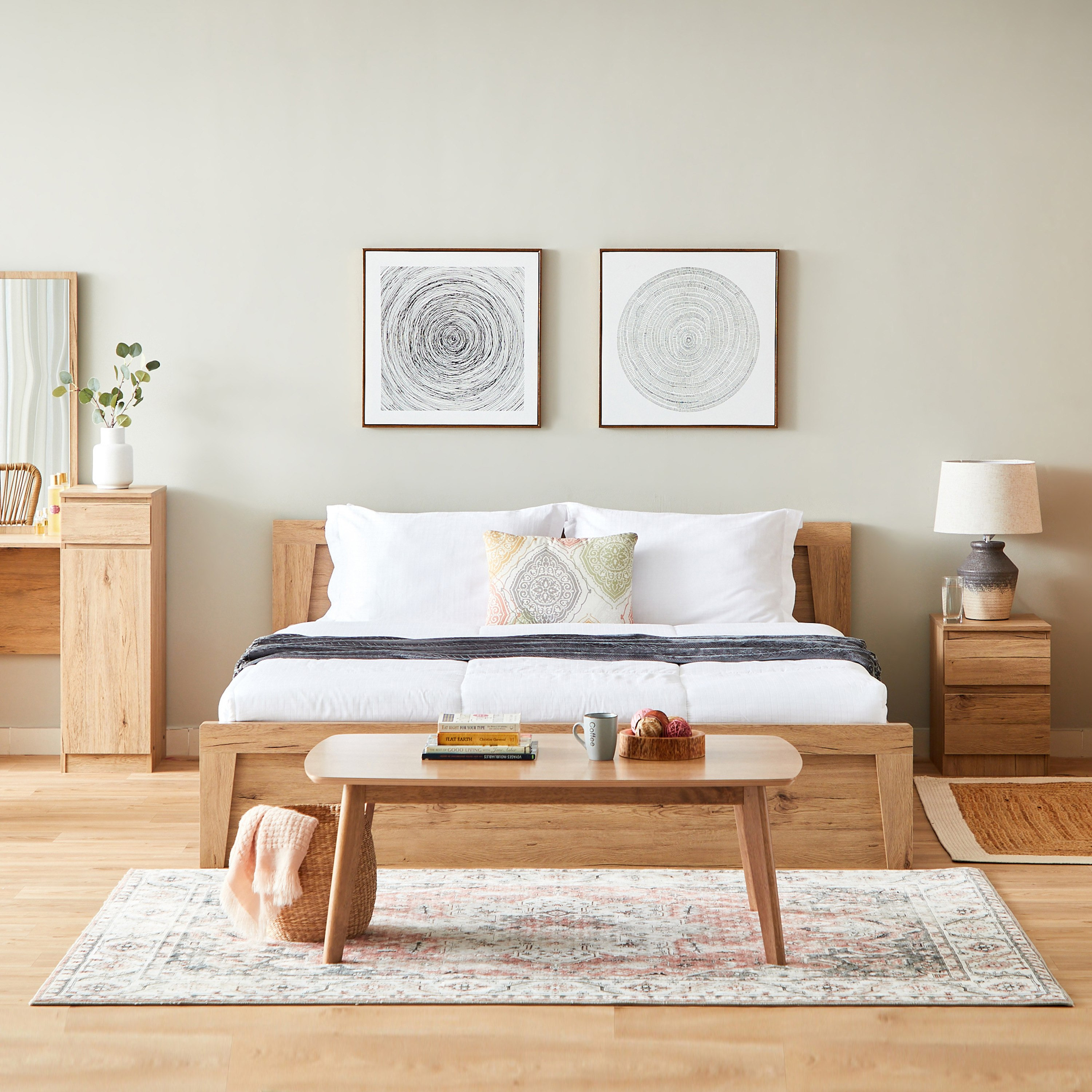 طقم غرفة نوم كينج 4 قطع - برايم من موڤو - 180x200 سم-hbxbedroom-bedsandbedsets-bedroomsets-king-image-14