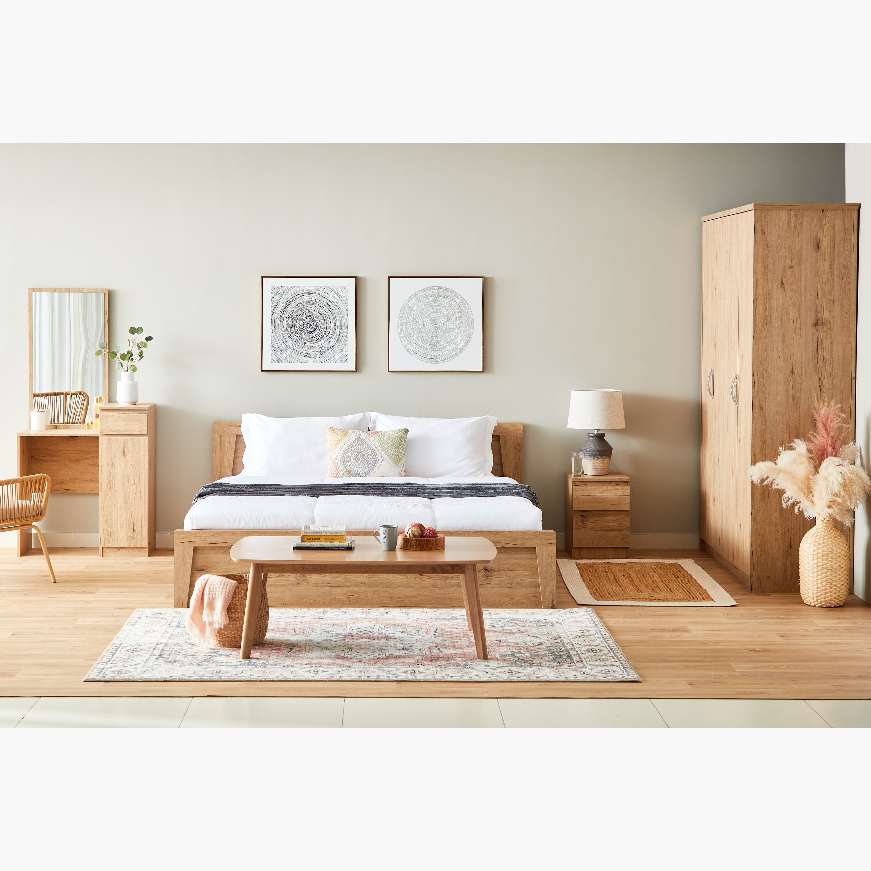 طقم غرفة نوم كينج 4 قطع - برايم من موڤو - 180x200 سم-hbxbedroom-bedsandbedsets-bedroomsets-king-image-19