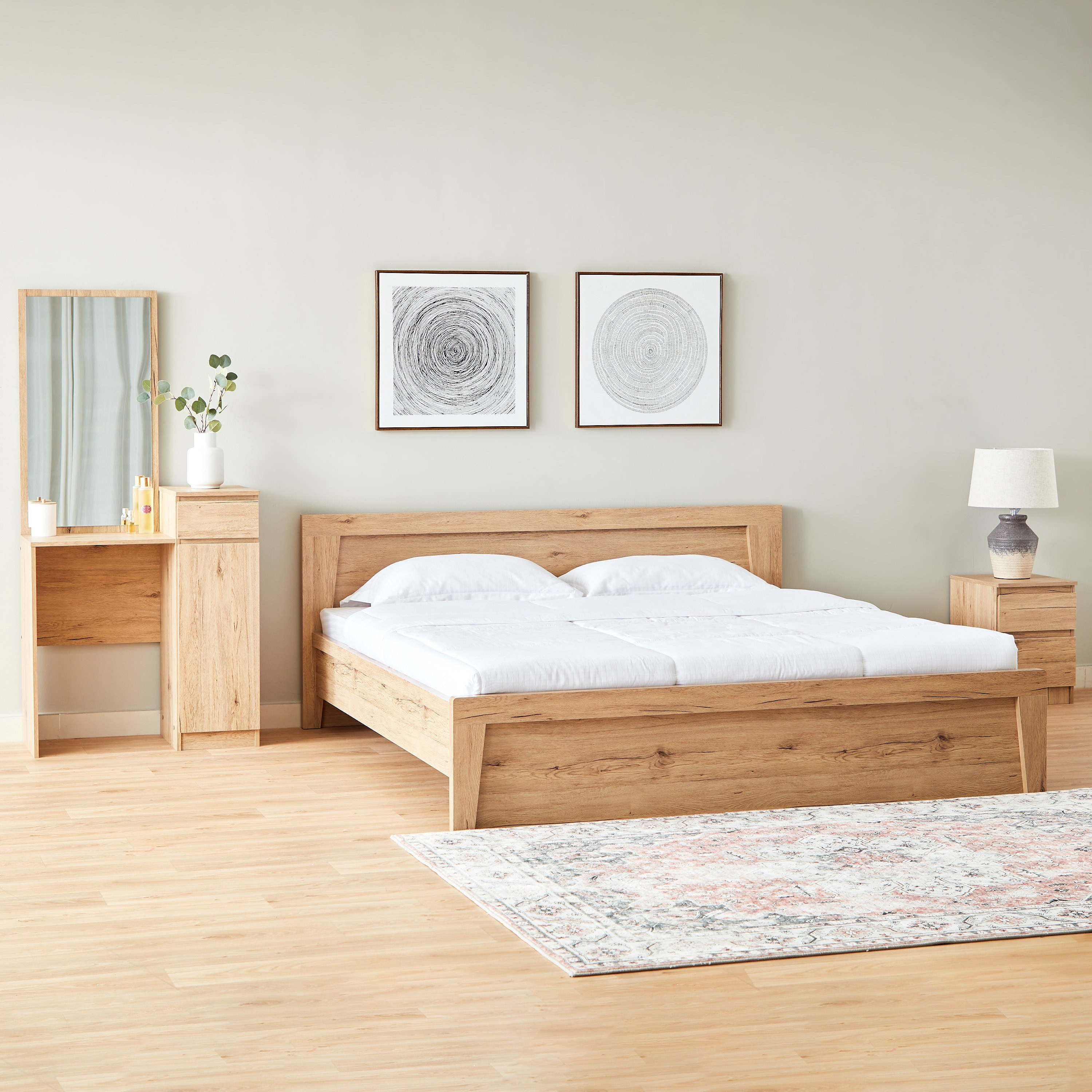 طقم غرفة نوم كينج 4 قطع - برايم من موڤو - 180x200 سم-hbxbedroom-bedsandbedsets-bedroomsets-king-image-1