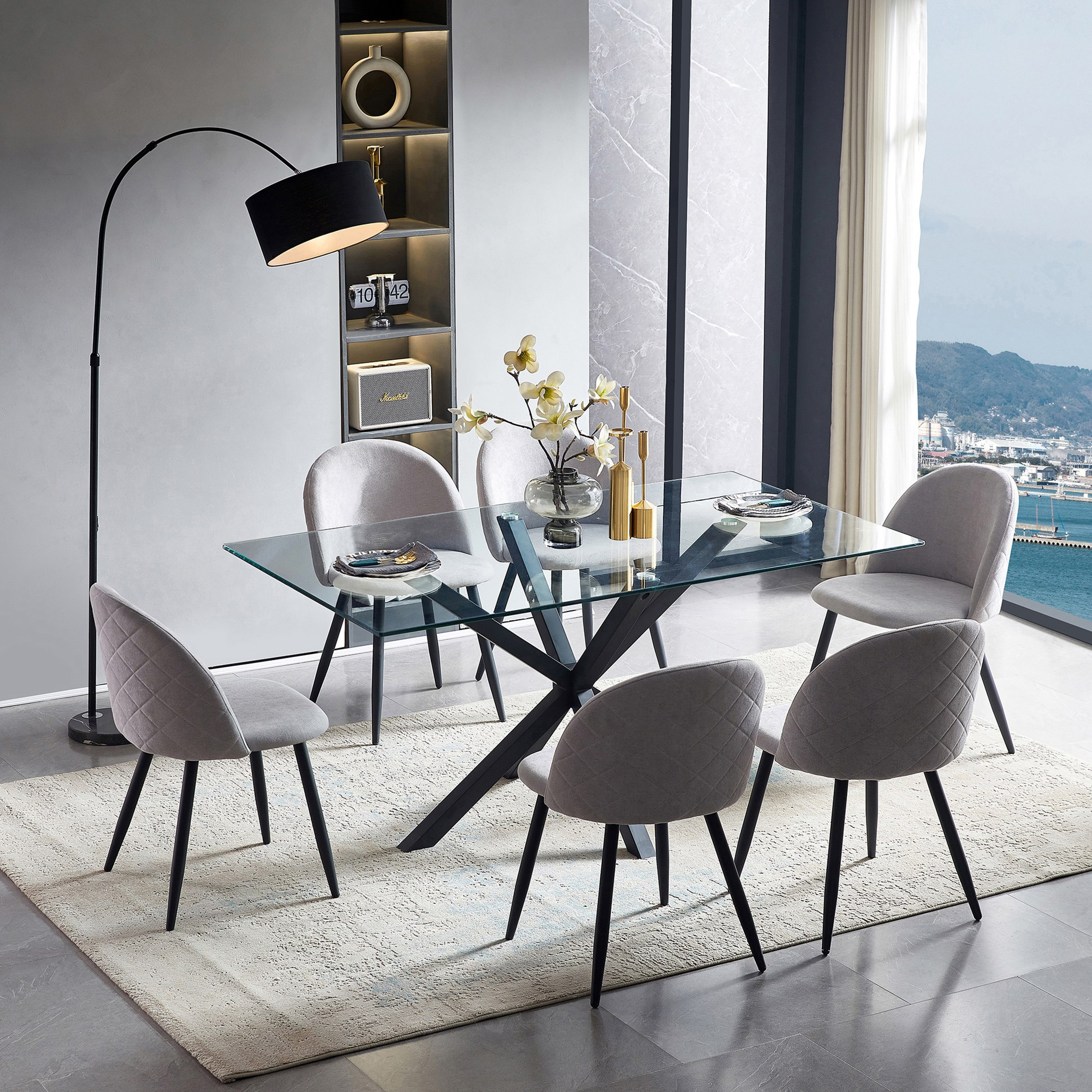 طاولة سفرة 6 مقاعد من ويفر-hbxdiningroom-diningtablesandsets-diningtables-sixseater-image-2