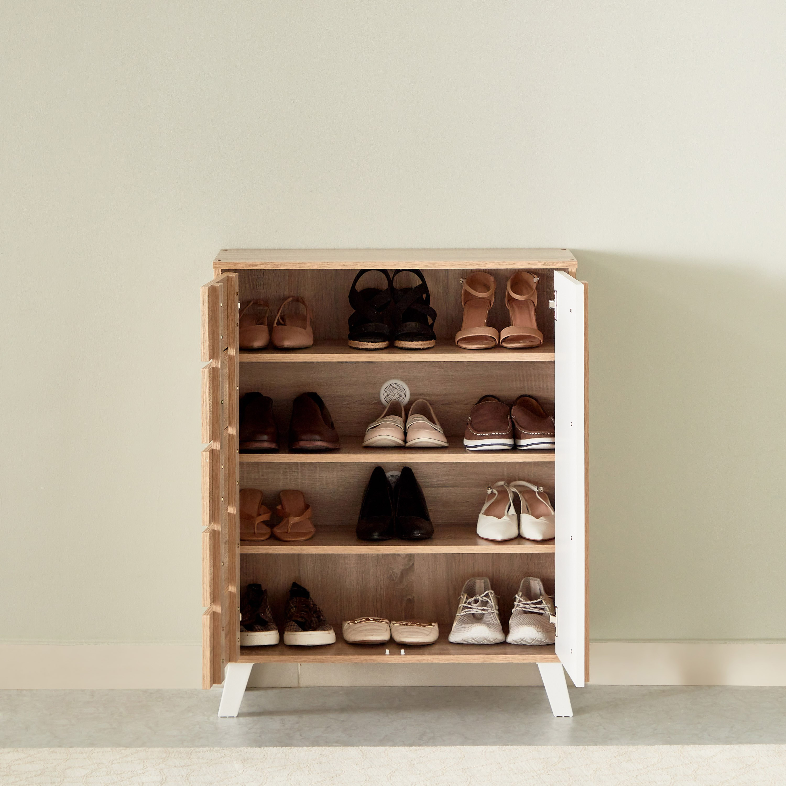 خزانة أحذية ببابين لـ12 زوجًا من ألفورد-hbxbedroom-shoecabinetsandracks-image-4