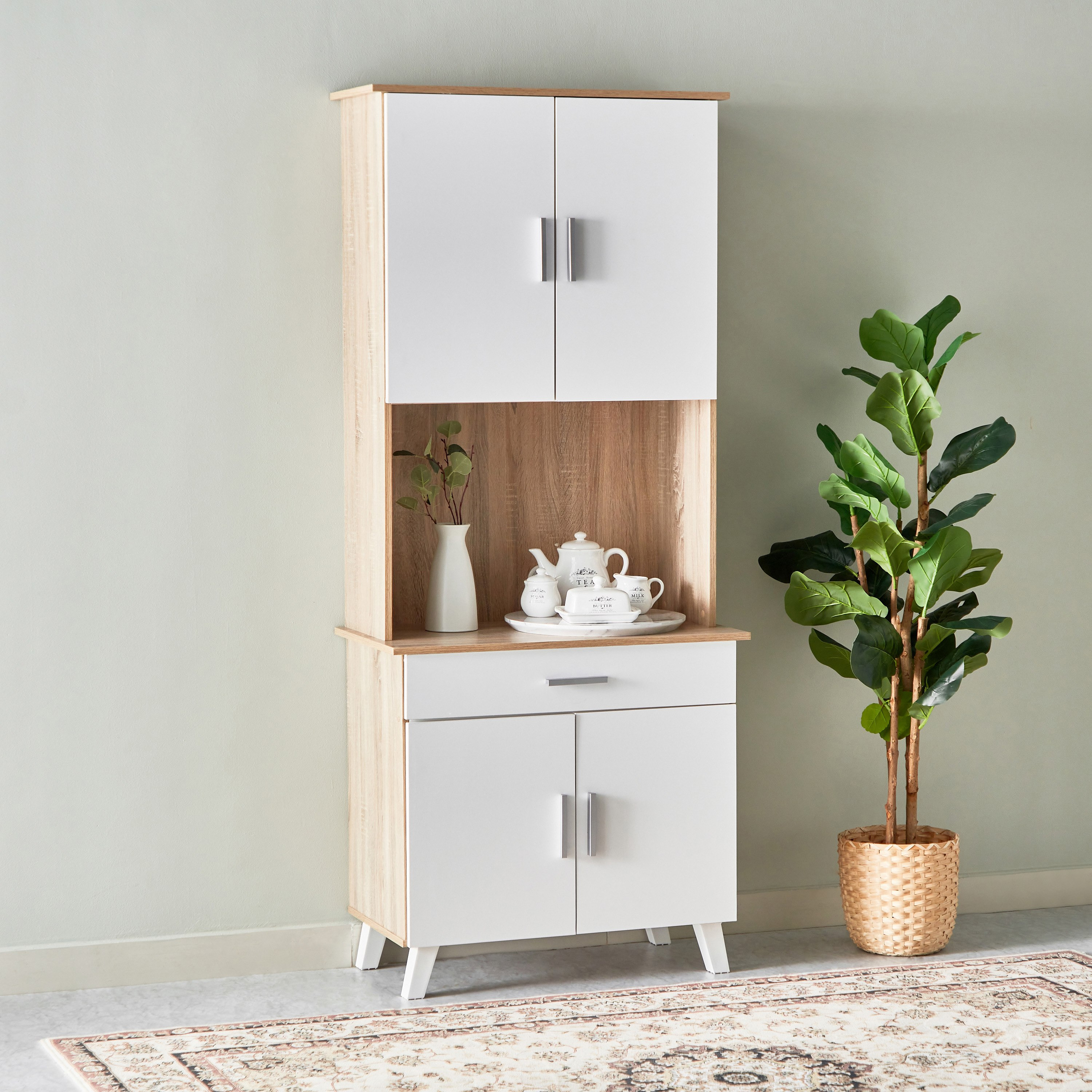 خزانة مطبخ 4 أبواب بدرج من ألفورد-hbxfurniture-diningroom-buffetsandsideboards-image-1