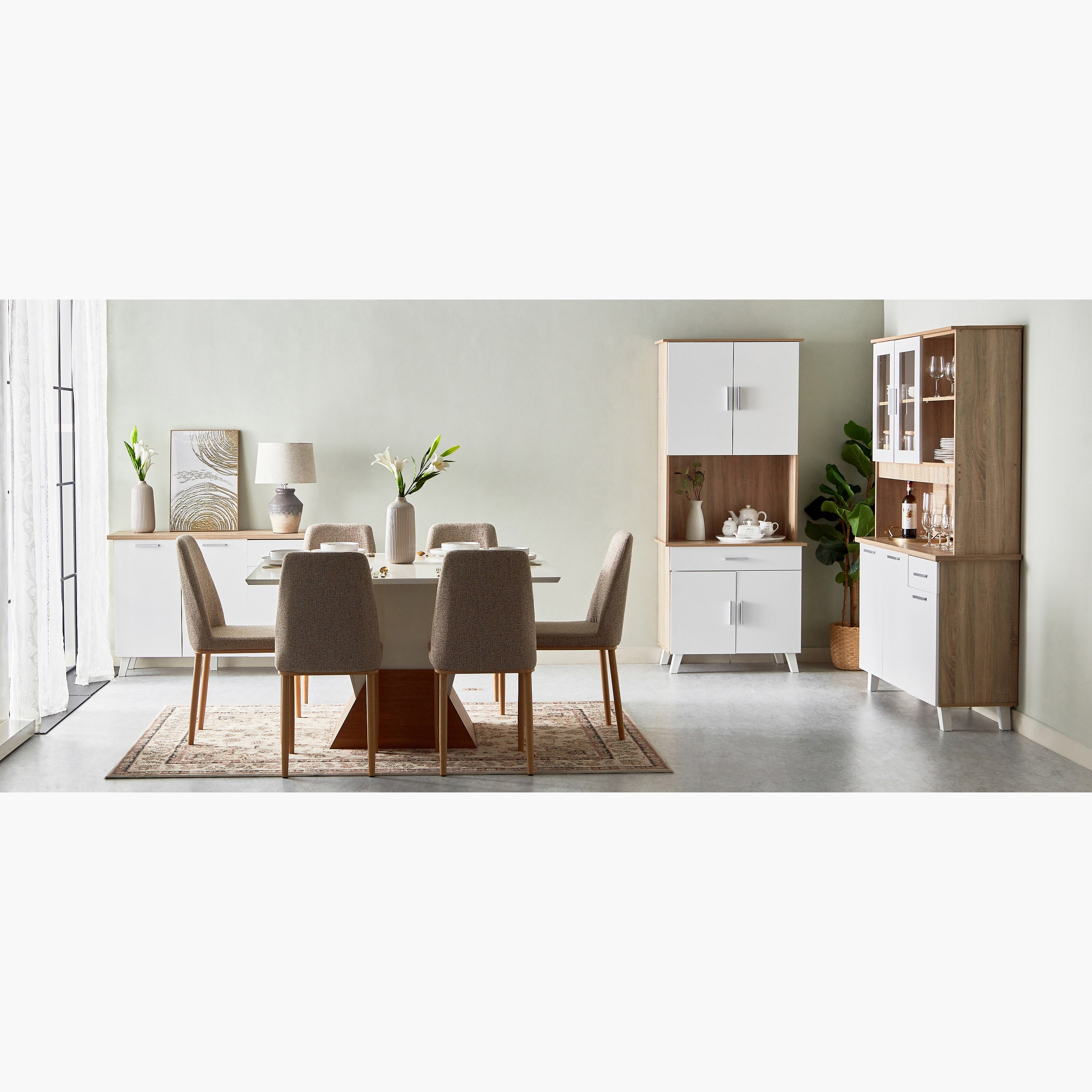 خزانة مطبخ 4 أبواب بدرج من ألفورد-hbxfurniture-diningroom-buffetsandsideboards-image-13