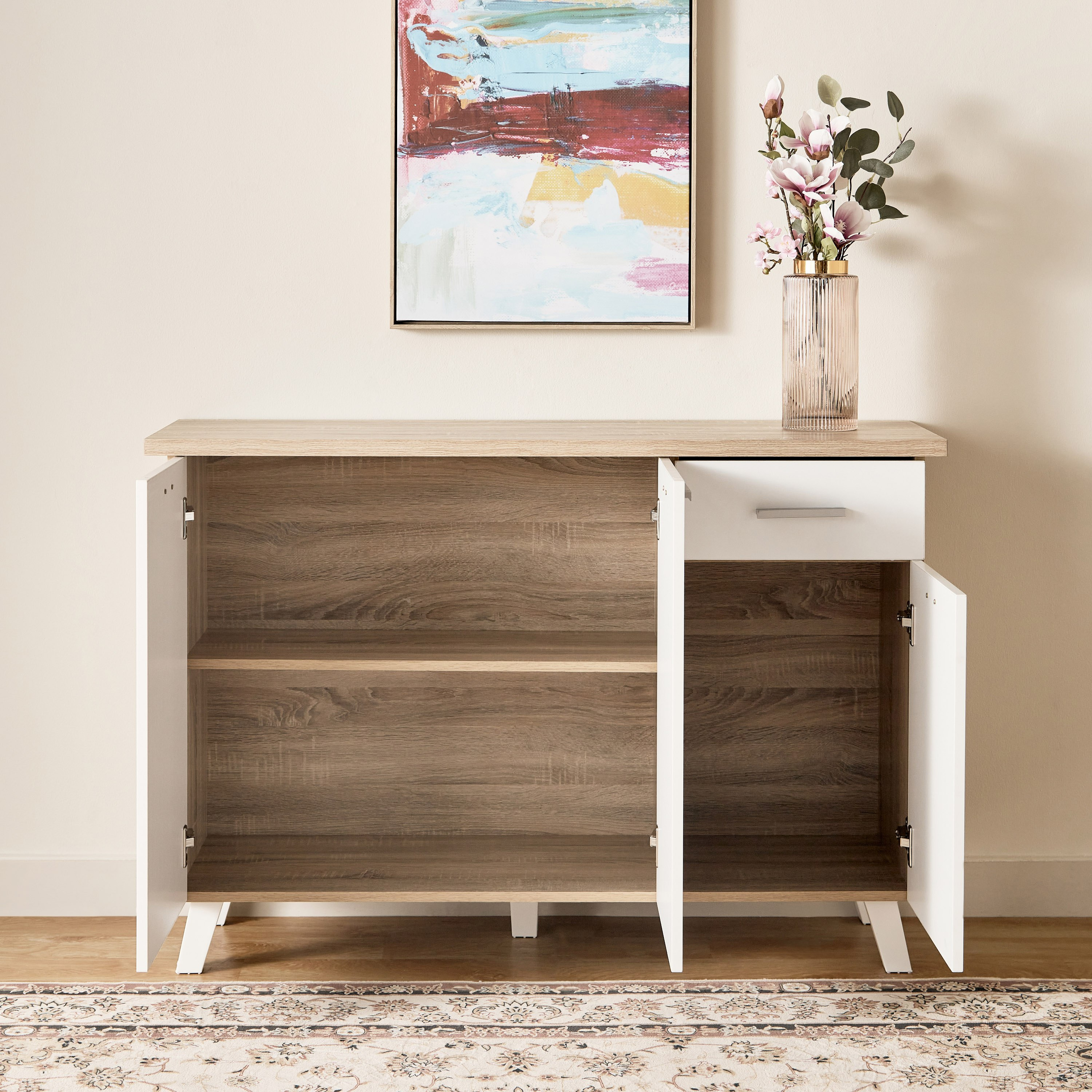 خزانة بوفيه جانبية بـ3 أبواب ودرج من ألفورد-hbxfurniture-diningroom-buffetsandsideboards-image-3