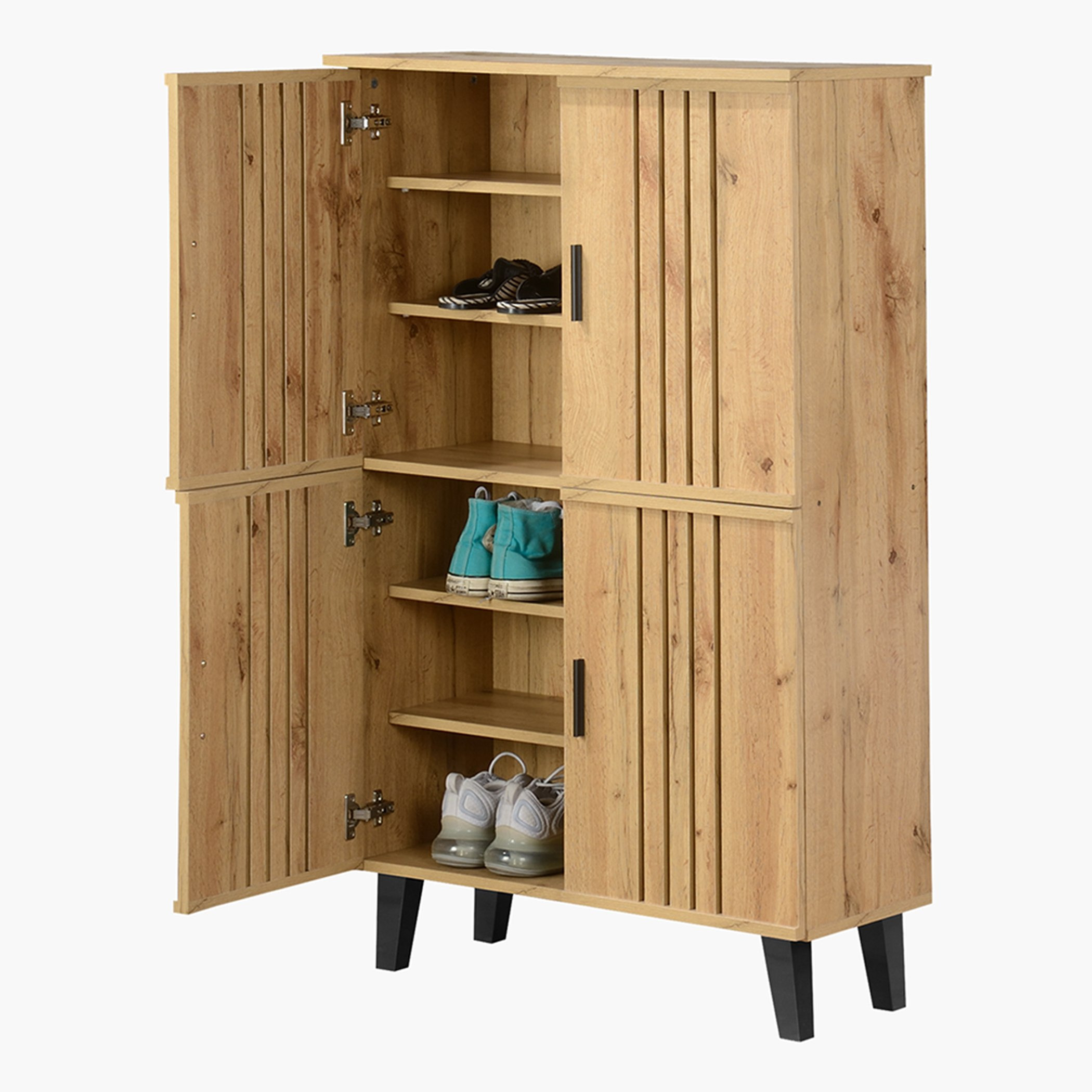 Porto 18-Pairs Shoe Cabinet with 4 Doors-hbxbedroom-shoecabinetsandracks-image-3