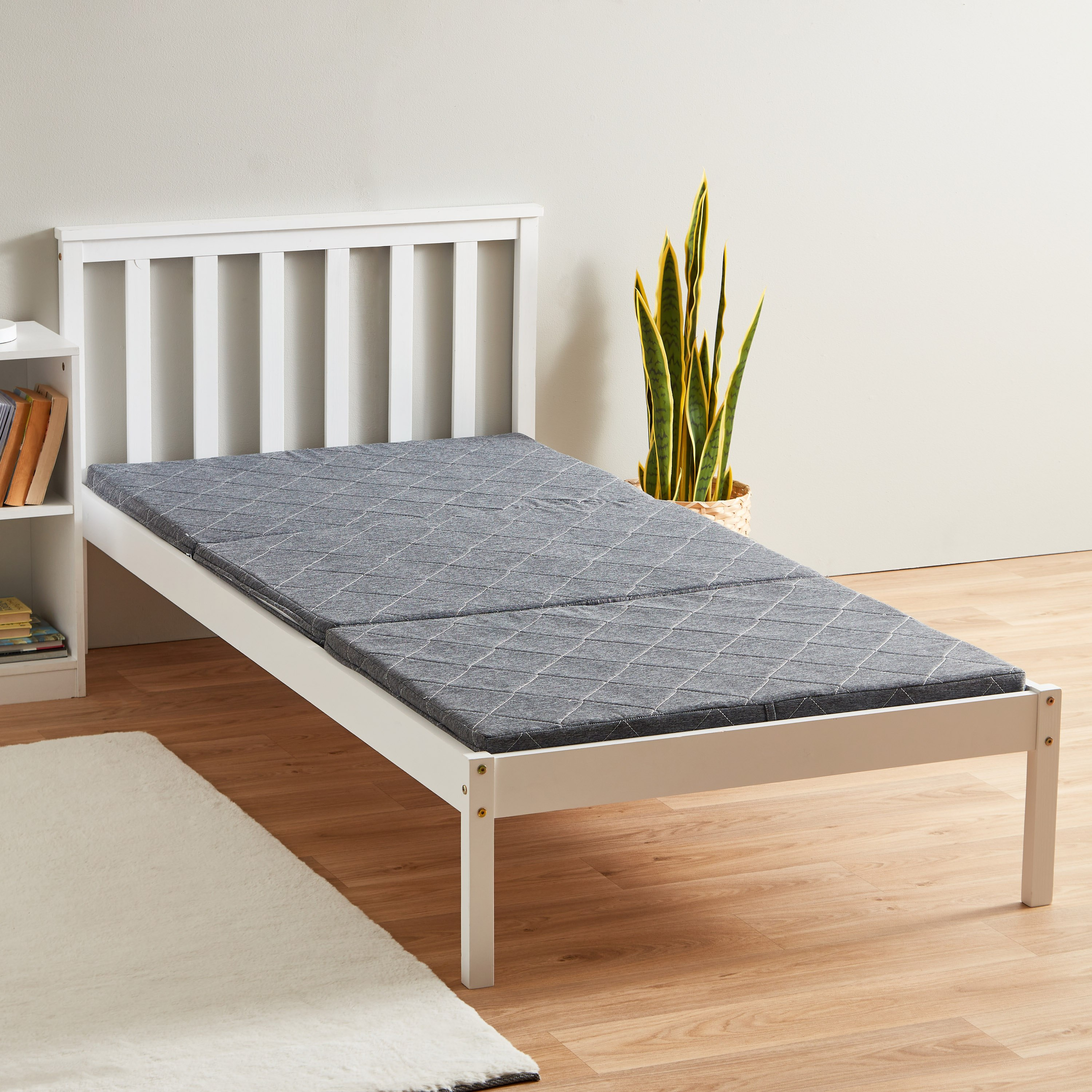 SleepEase iSmart Trifold Foldable Guest Travel Foam Single Mattress - 90x190x6 cm-hbxfurniture-bedroom-mattresses-single-image-3