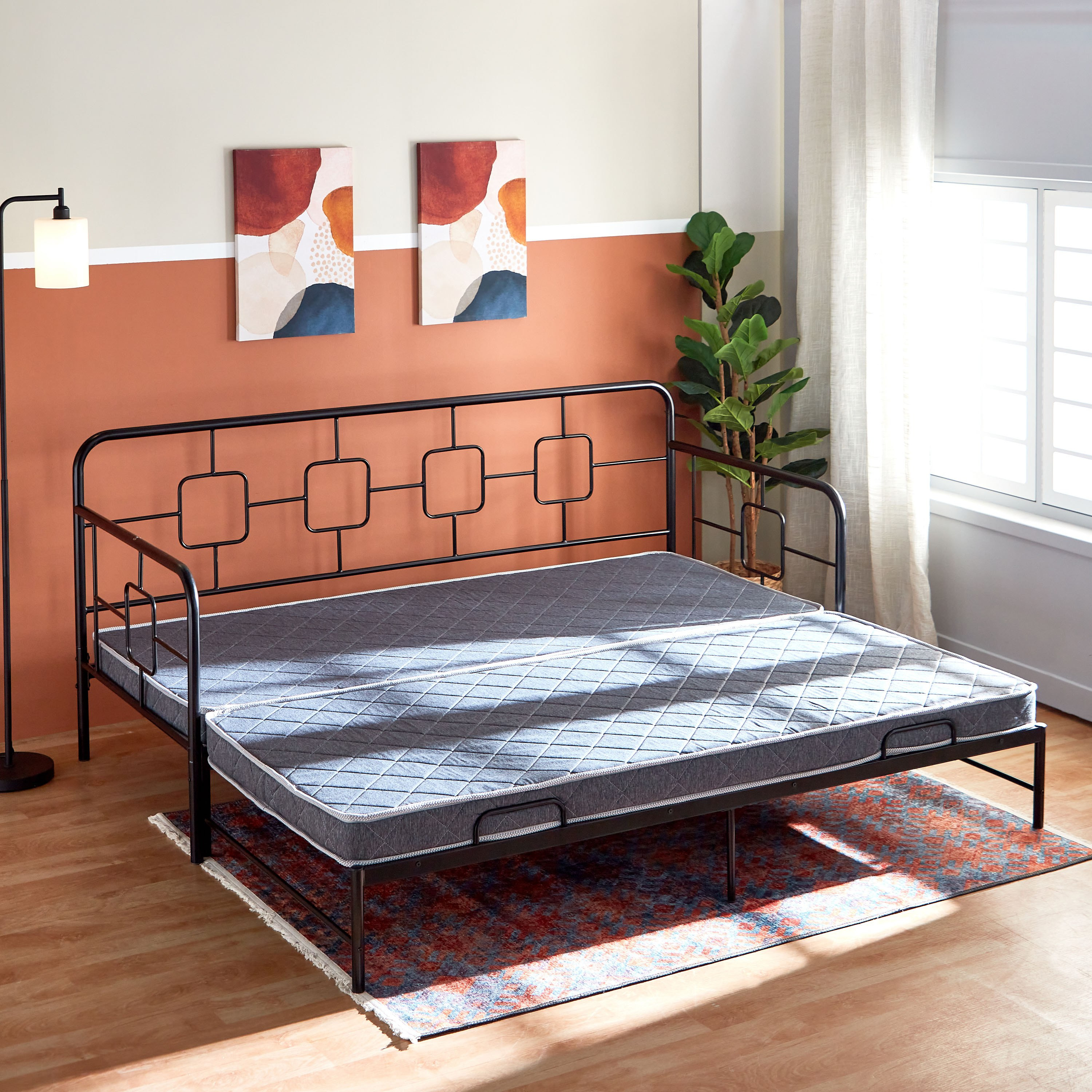 SleepEase iUrban Firm Rebonded Foam King Mattress for Extendable Day Bed- 90/180x200 -hbxfurniture-mattresses-king-image-2