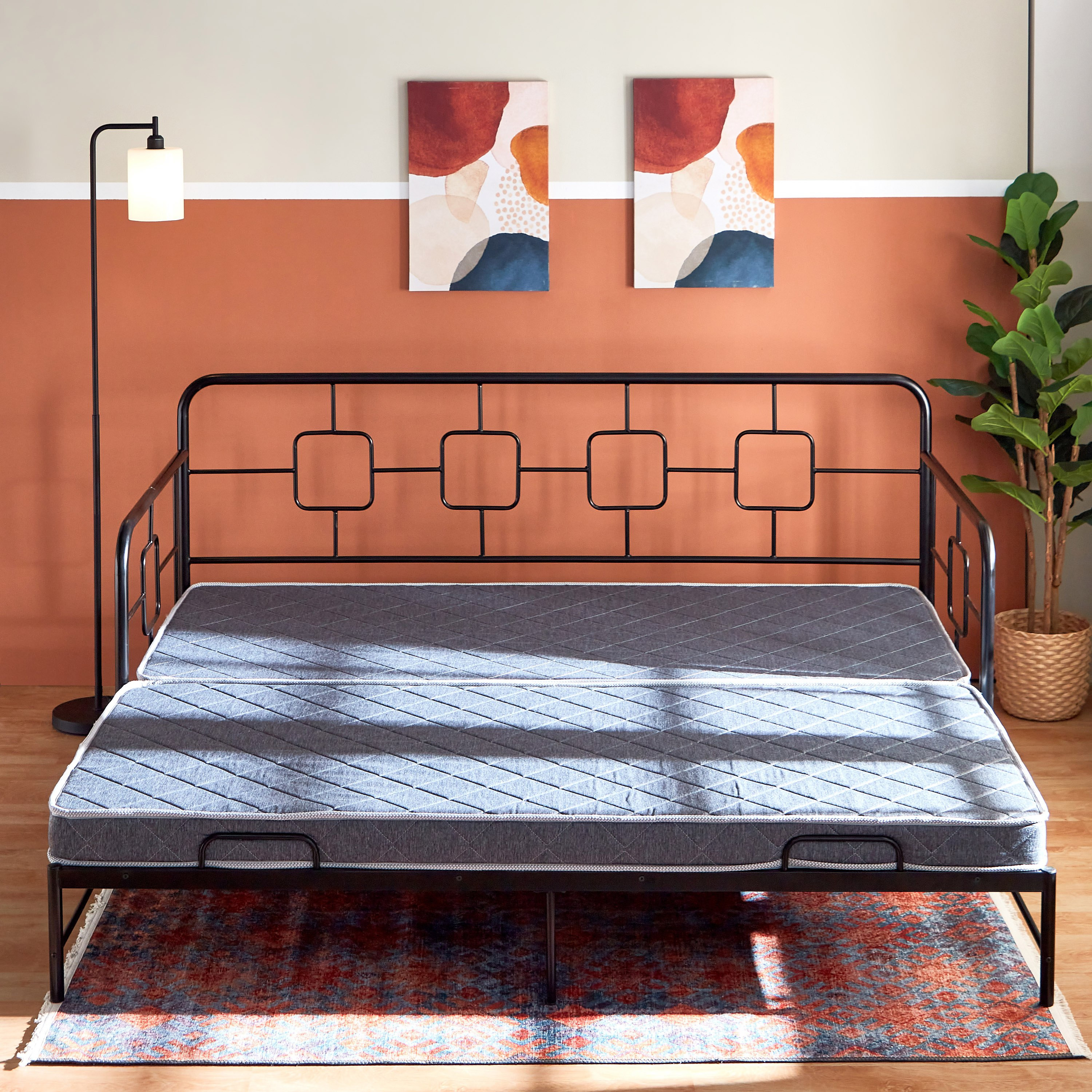 SleepEase iUrban Firm Rebonded Foam King Mattress for Extendable Day Bed- 90/180x200 -hbxfurniture-mattresses-king-image-4