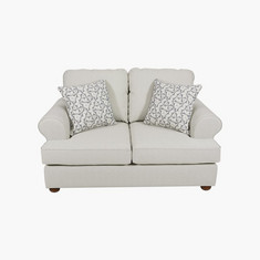 Donatella 2-Seater Fabric Sofa with 2 Cushions