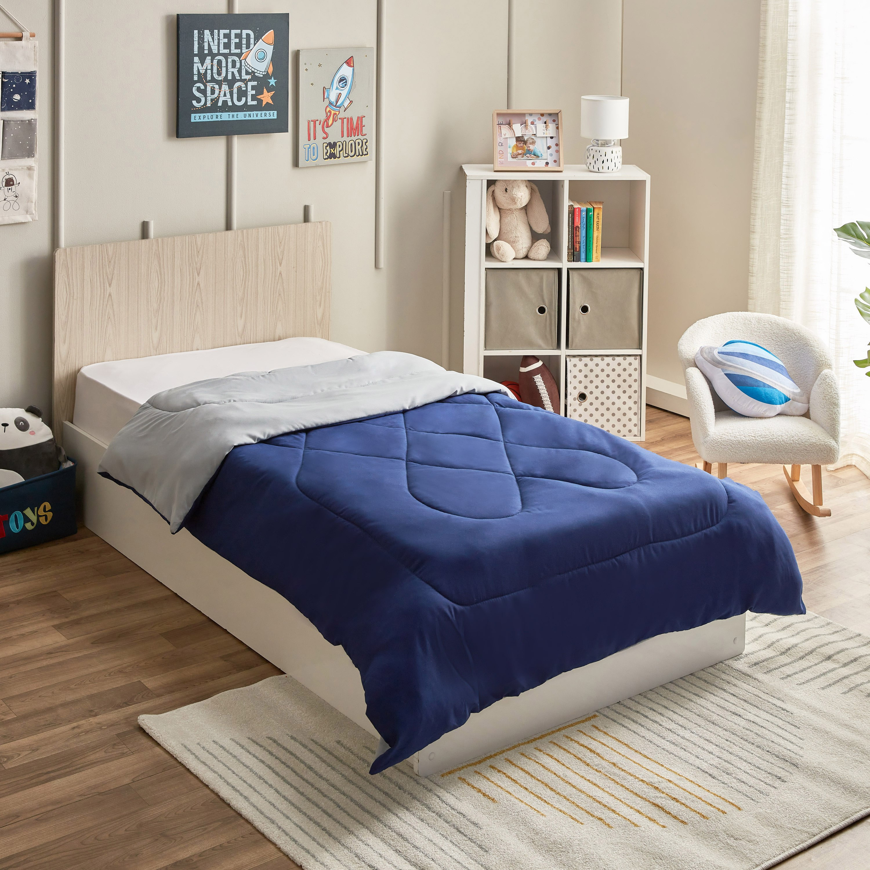 لحاف فردي على الوجهين من الألياف الدقيقة من فليبزي - 135x220 سم-hbxhomeware-hbxkidsandyouth-image-2