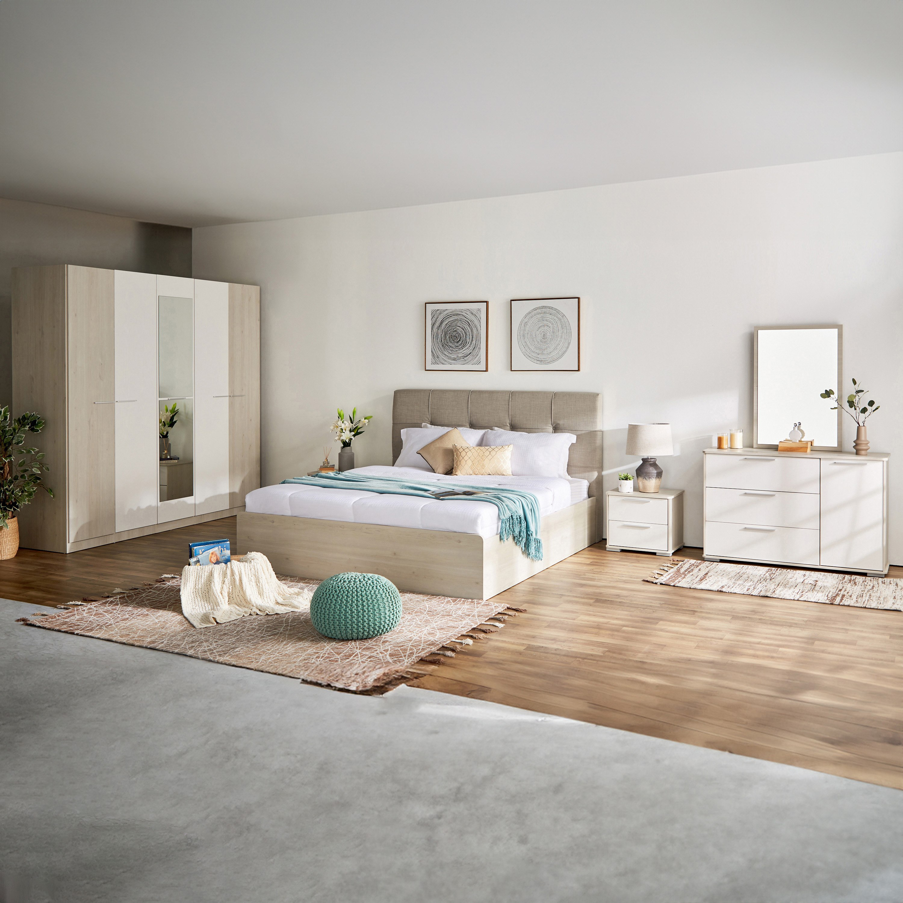 خزانة ملابس 5 أبواب بمرآة من فييستا-hbxfurniture-wardrobes-image-12