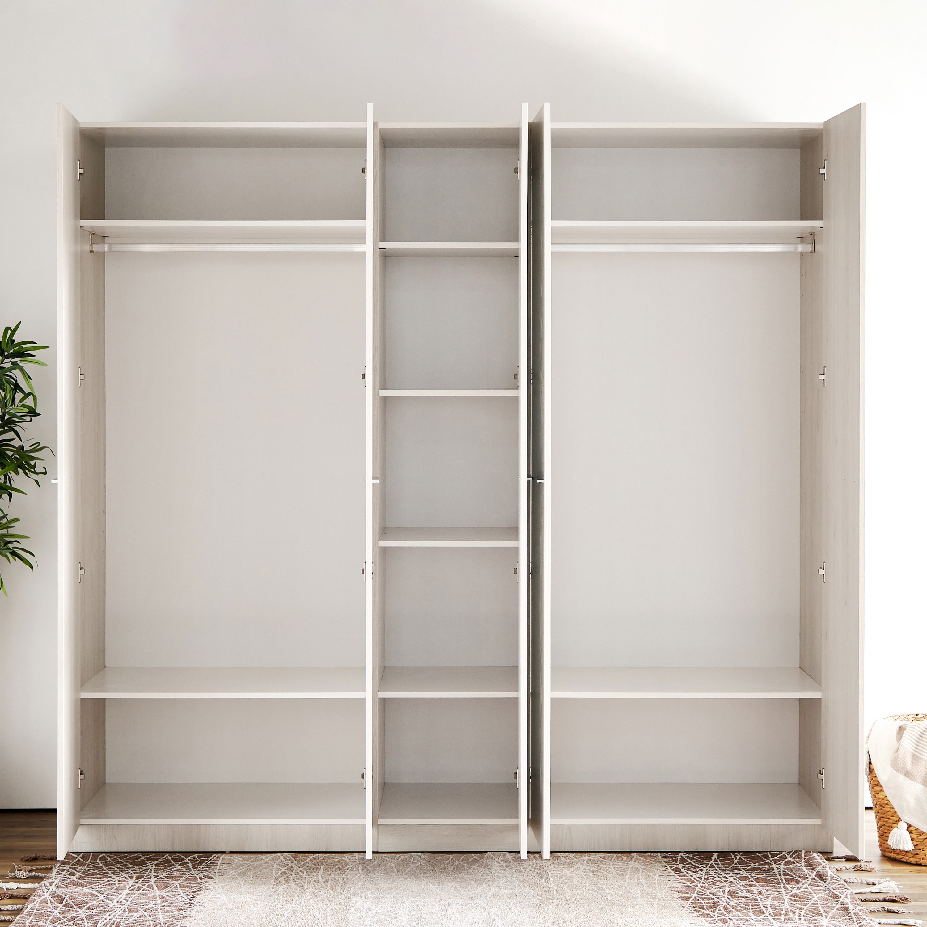 خزانة ملابس 5 أبواب بمرآة من فييستا-hbxfurniture-wardrobes-image-4
