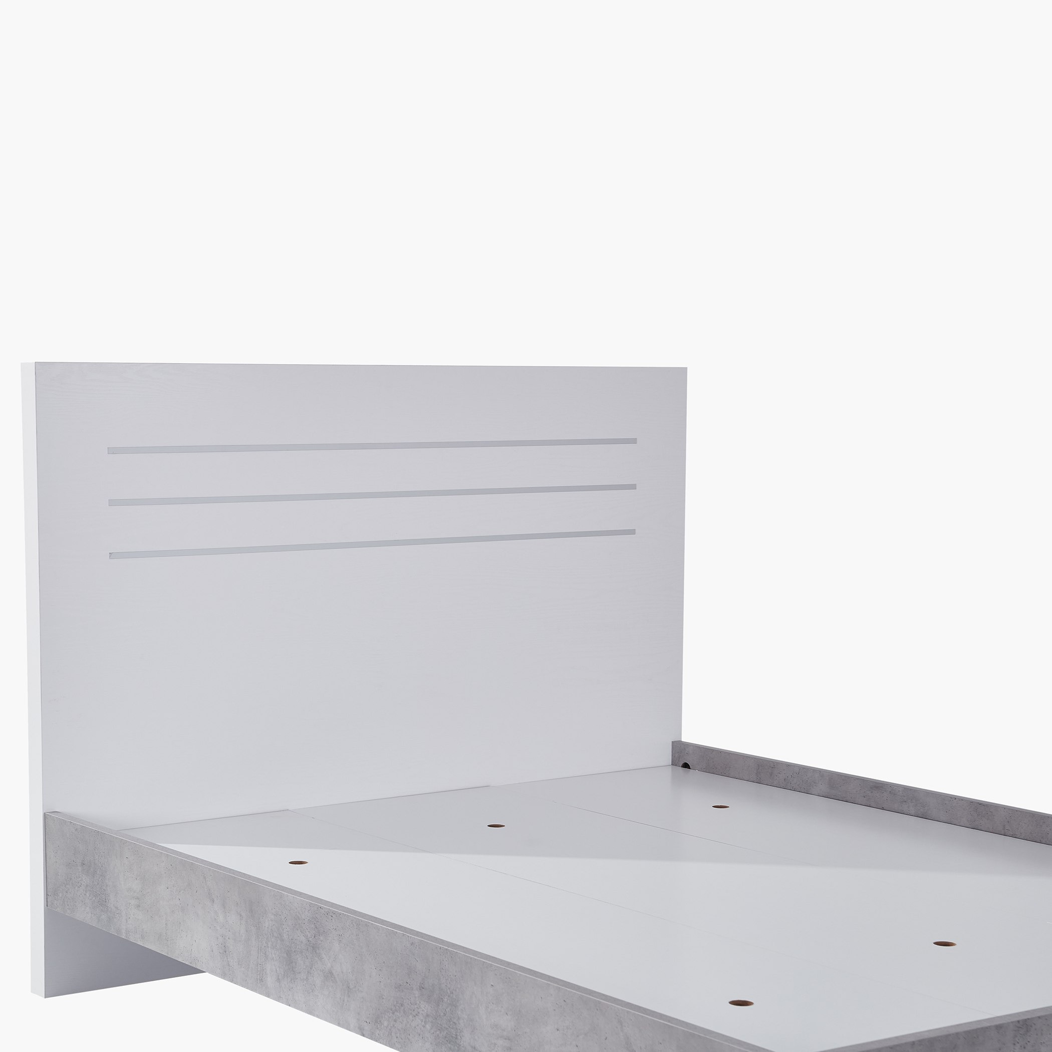 Patara Queen Bed with Floating Footboard - 140x200 cm-hbxbedroom-bedsandbedsets-beds-queen-image-4