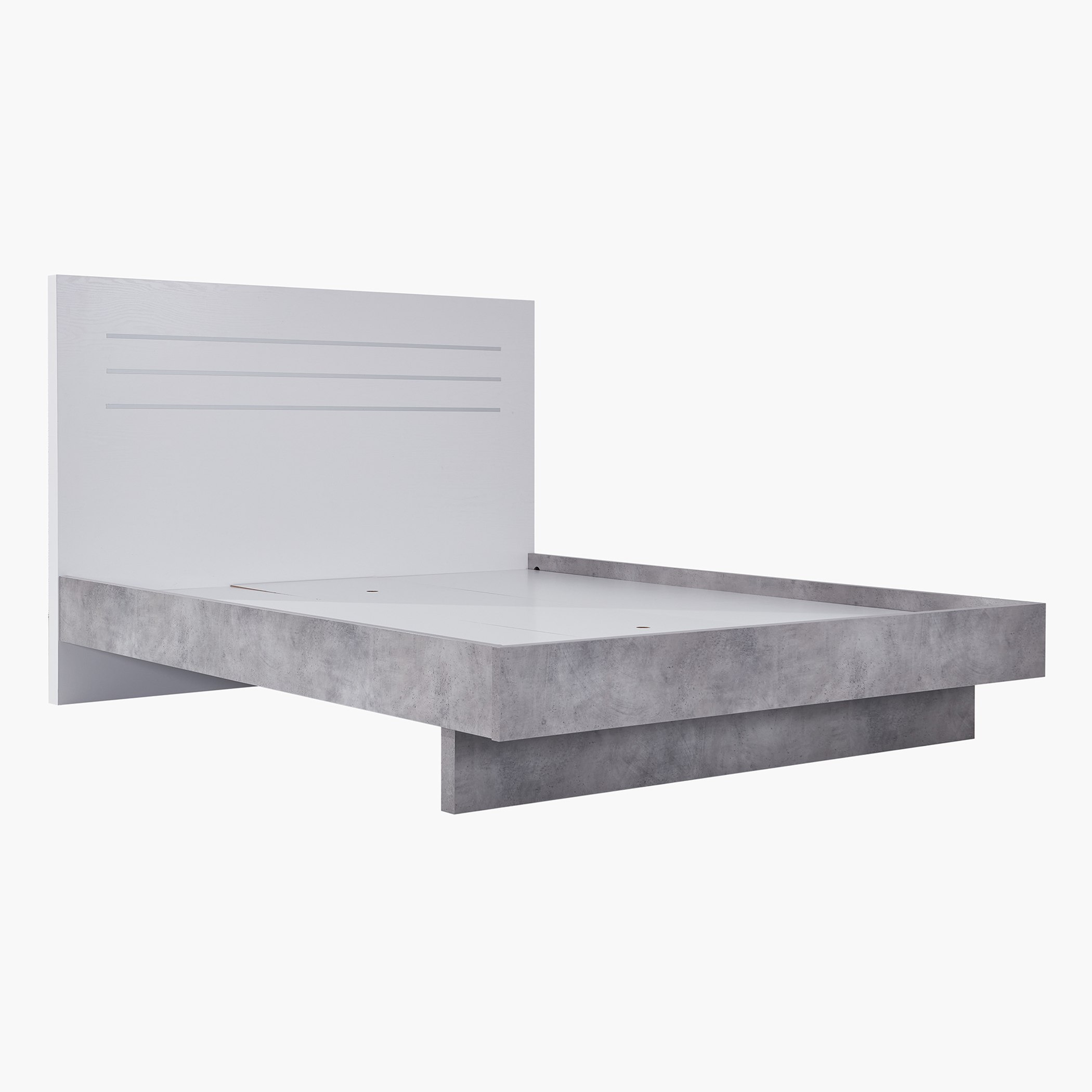 Patara Queen Bed with Floating Footboard - 160x200 cm-hbxbedroom-bedsandbedsets-beds-queen-image-2