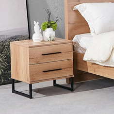 Urban 2-Drawer Smart Nightstand with USB Charging Port