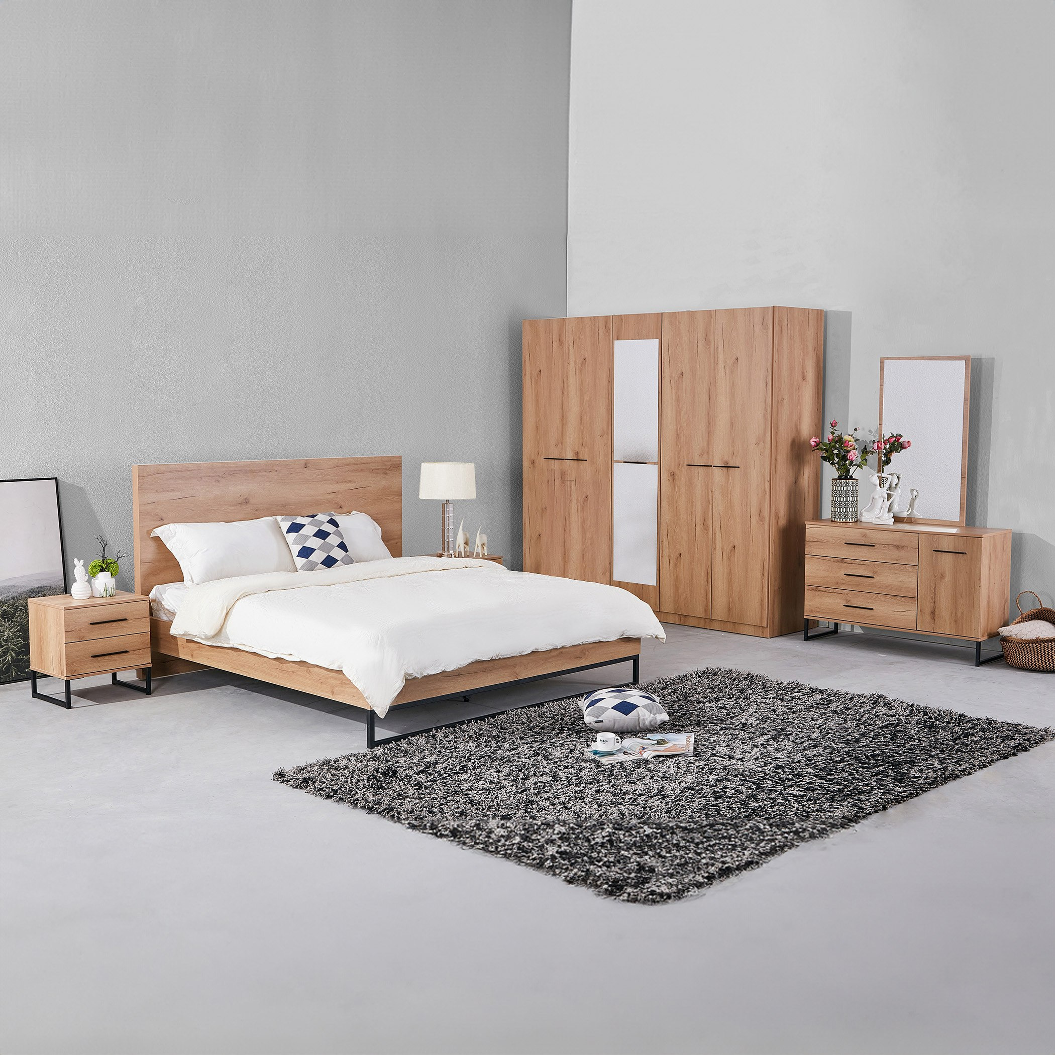 طاولة تزيين ماستر بباب واحد و3 أدراج دون مرآة من أوربان-hbxfurniture-bedroom-dressersandmirrors-image-7