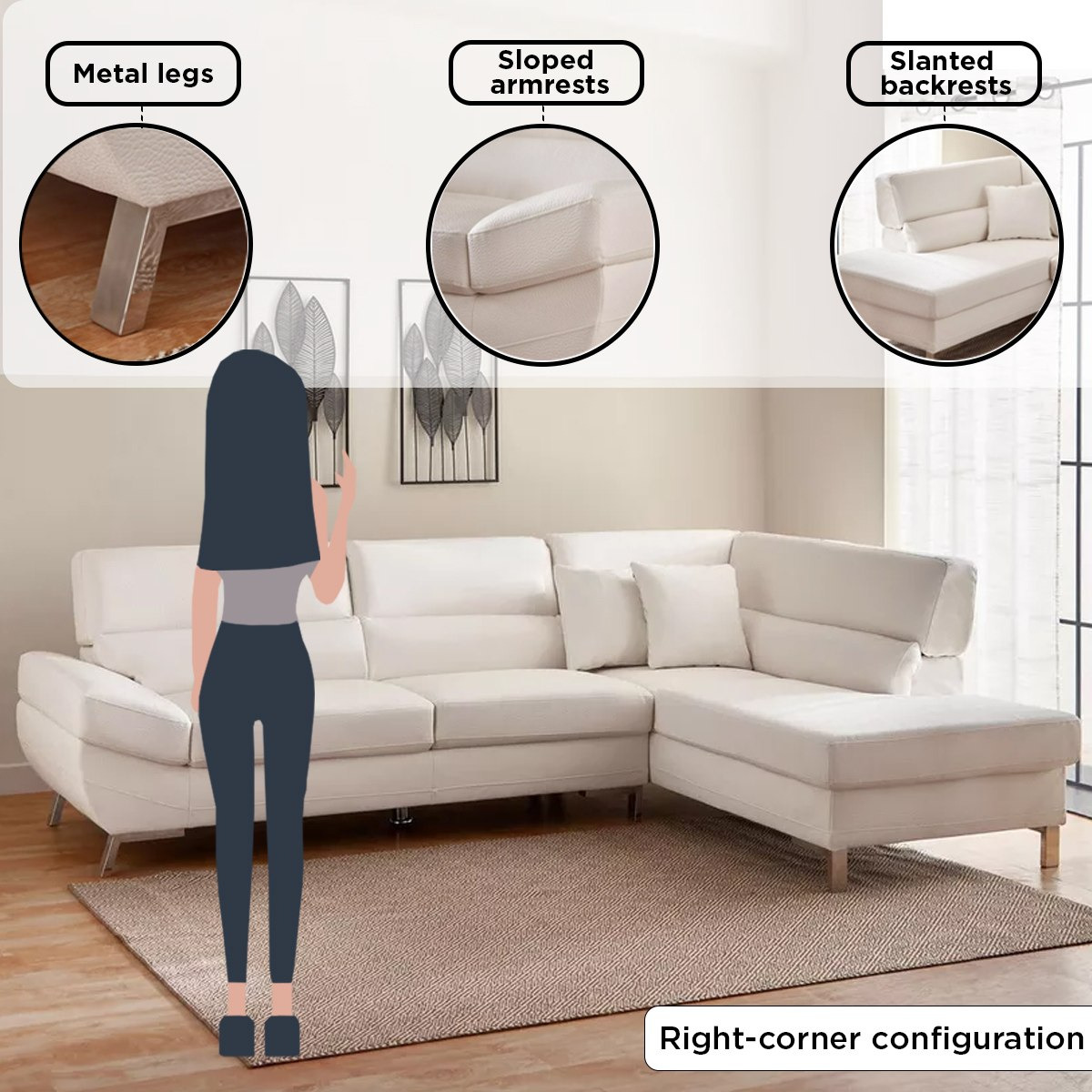 كنبة ركنية يمين 4 مقاعد جلد صناعي مع 2 وسائد من ساليرنو-hbxlivingroom-sofasandarmchairs-sofas-image-15