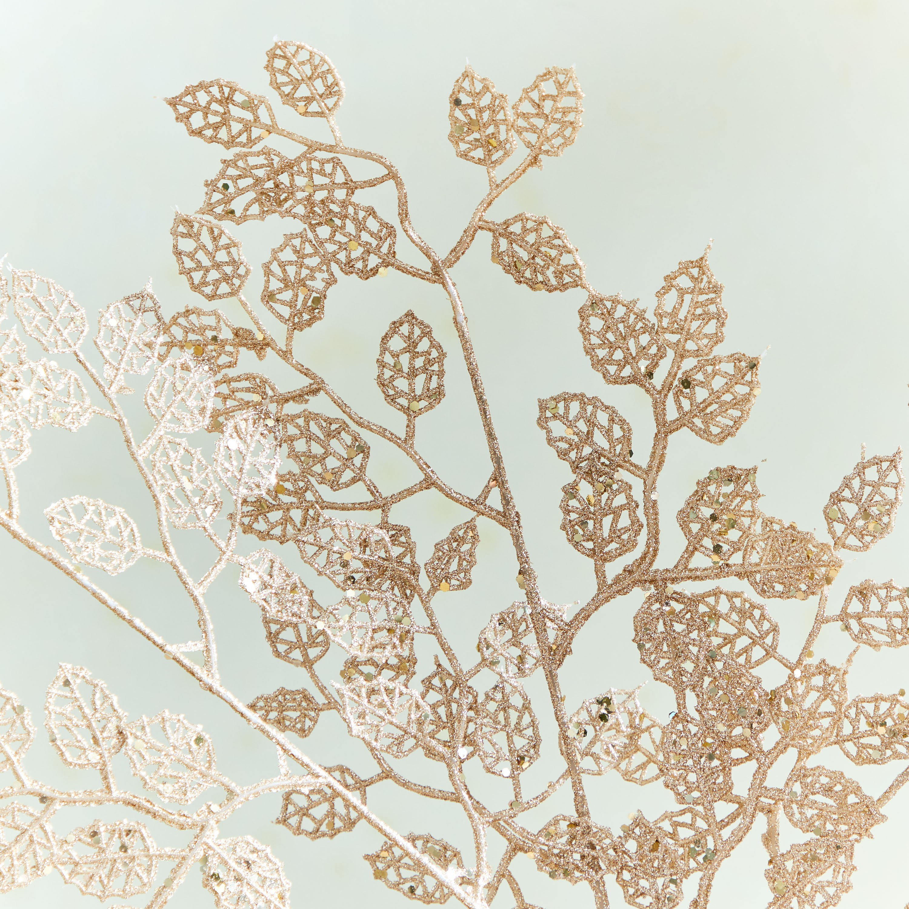 Eve Chamdol 4-Piece Glitter Leafy Pick Set - 14x1x37 cm-hbxhomeware-hbxdecorandfurnishings-image-2