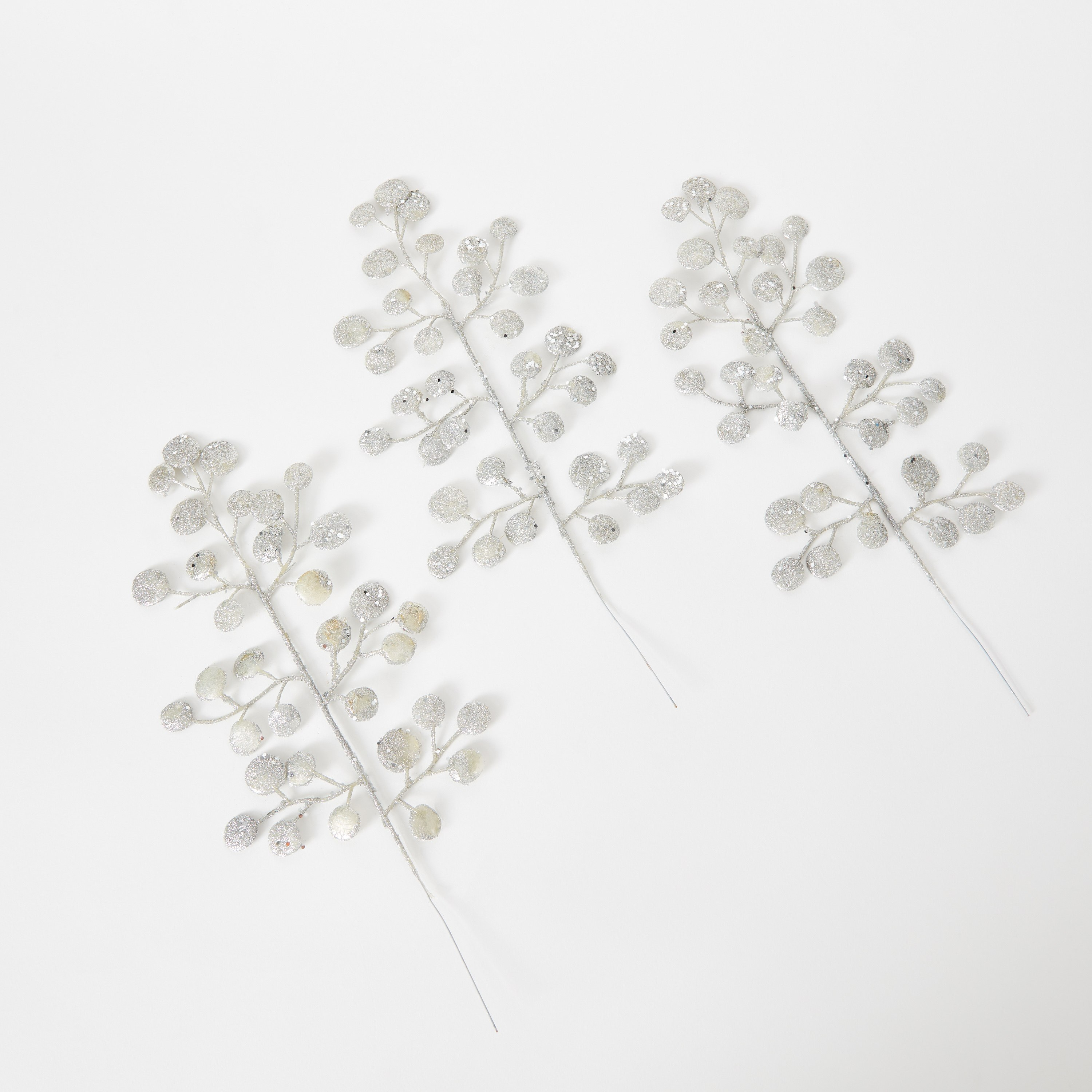 Eve Chamdol 4-Piece Glitter Leafy Pick Berries - 28x2x36 cm-hbxhomeware-hbxdecorandfurnishings-image-5