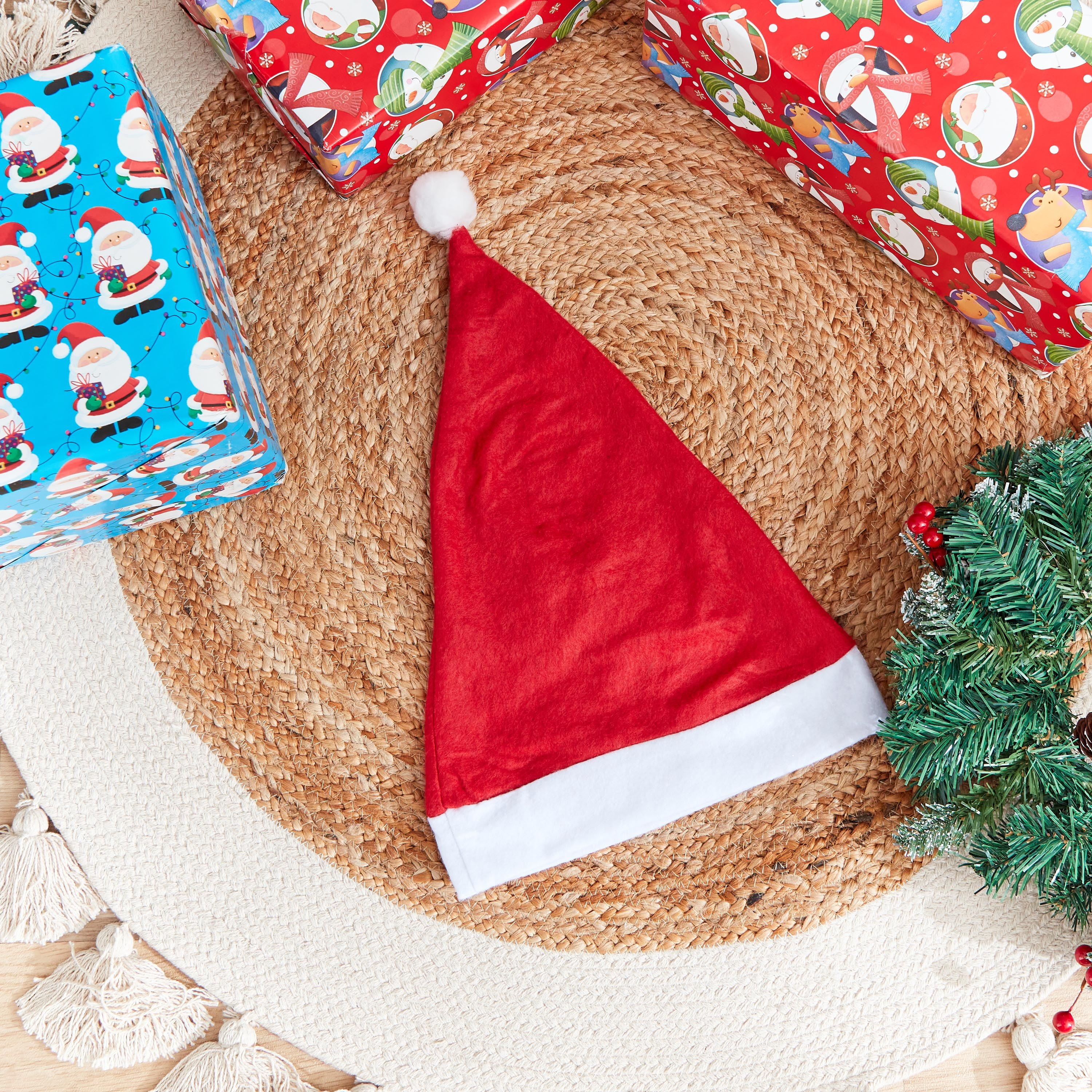 Eve Chamdol Santa Felt Hat - 31x2x46 cm-hbxdecorandfurnishings-homeaccessories-novelties-image-1