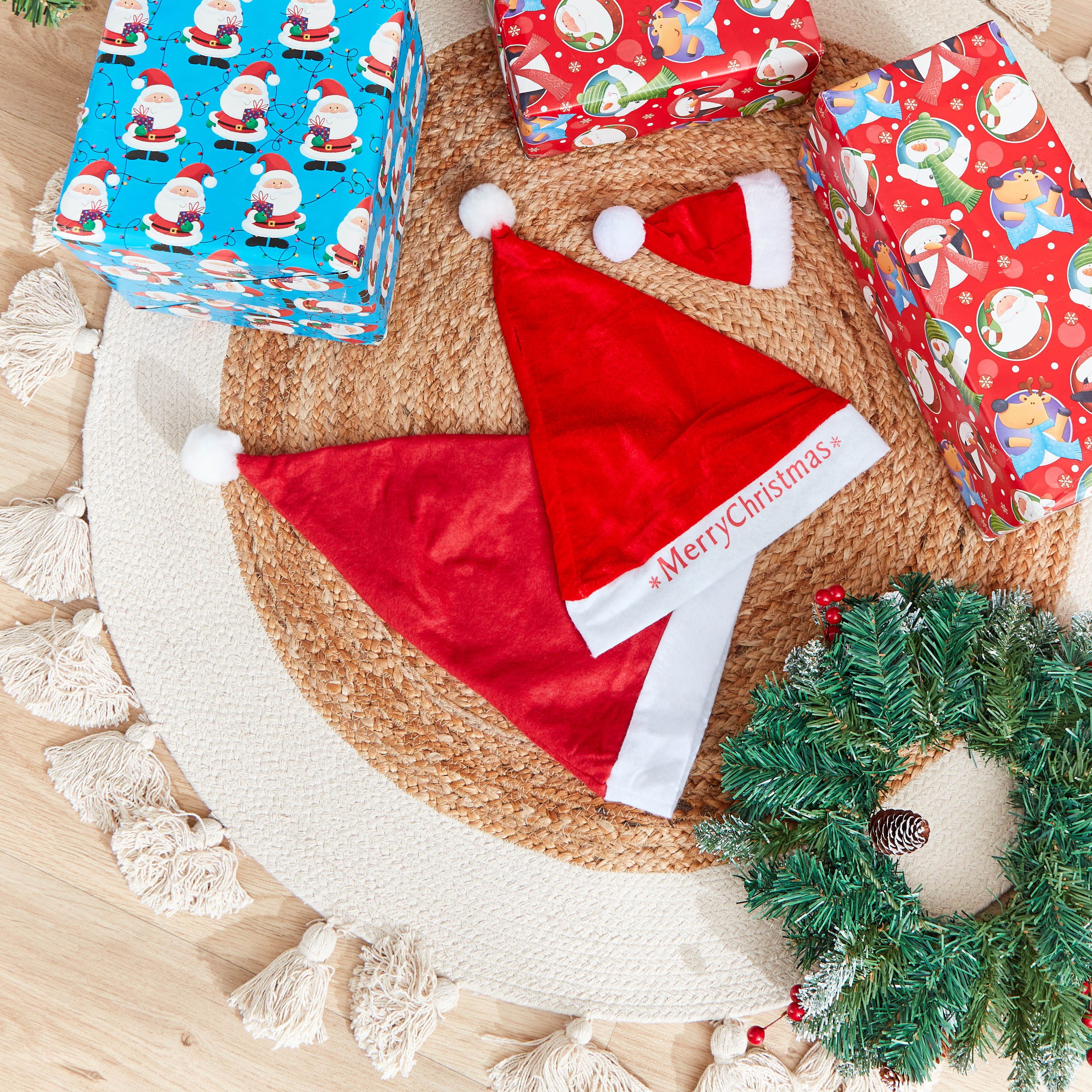 Eve Chamdol Santa Felt Hat - 31x2x46 cm-hbxdecorandfurnishings-homeaccessories-novelties-image-3