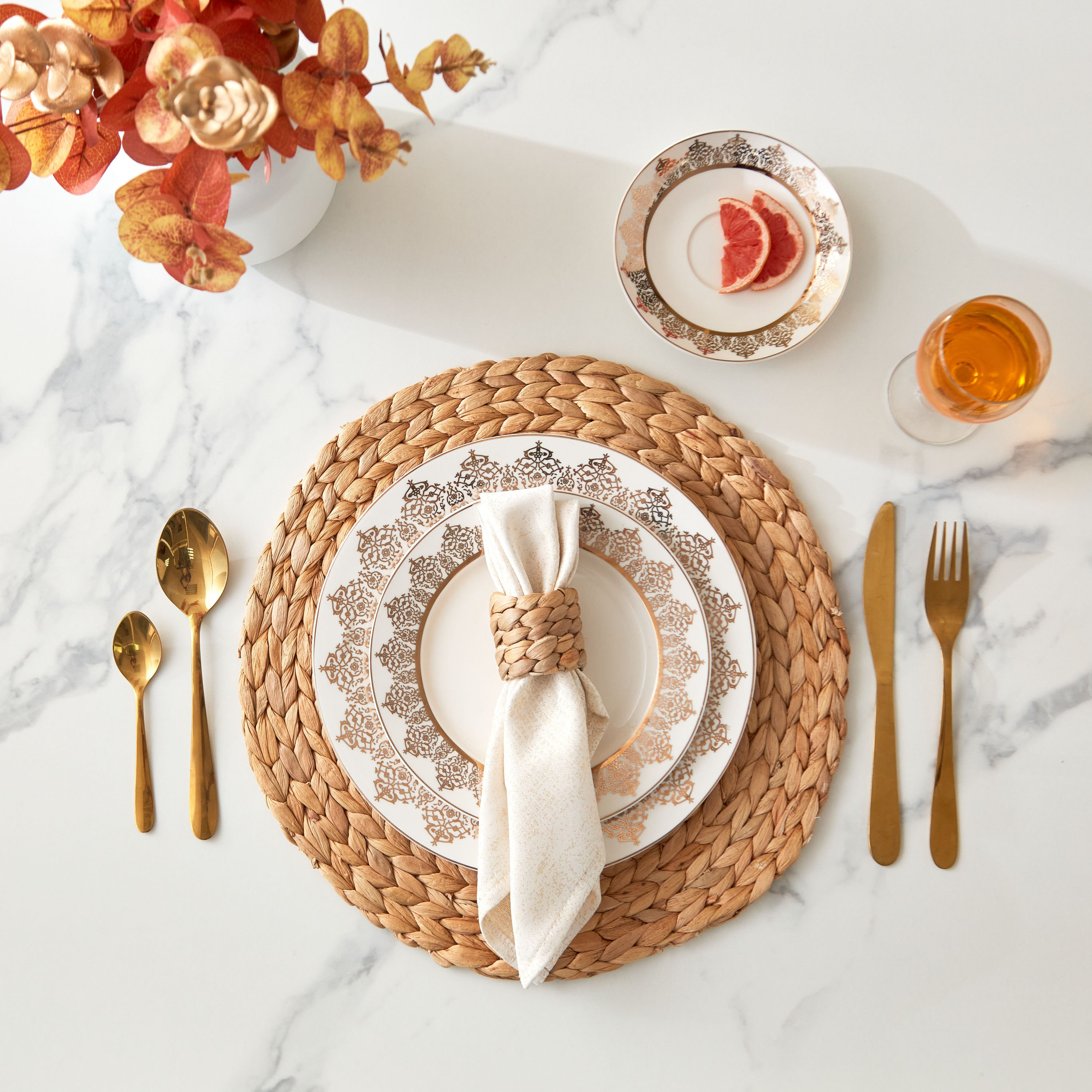 Water Hyacinth Ridge 2-Piece Napkin Ring Set - 5x5 cm-hbxdecorandfurnishings-homefurnishings-tablelinens-image-4