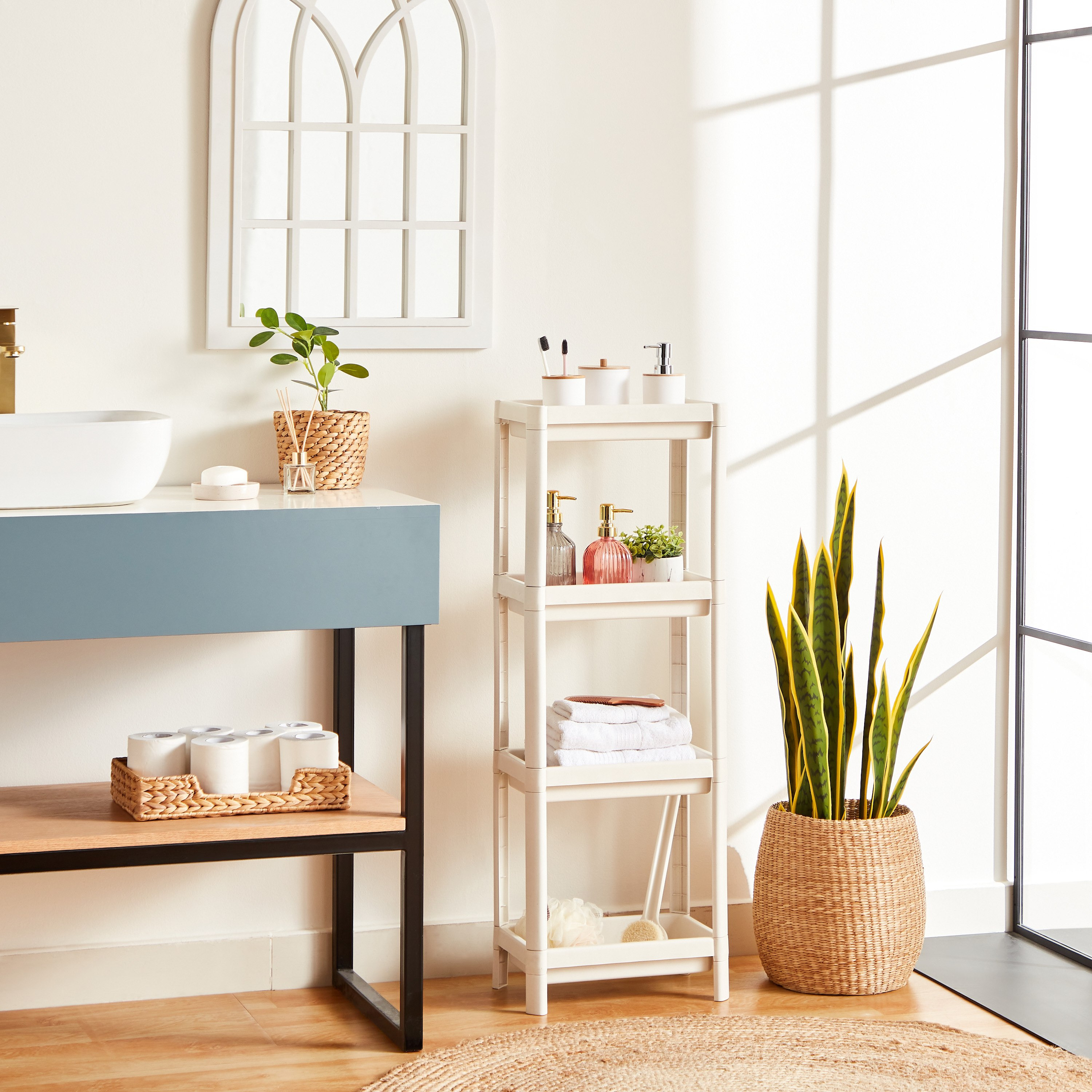 Allure Bios Rectangle 4-Tier Storage Rack - 36x23x100 cm-PROMO_HB_AE_B1G1_250925-image-6