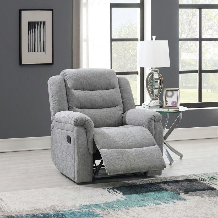 Griffen 1 Seater Fabric Recliner Sofa
