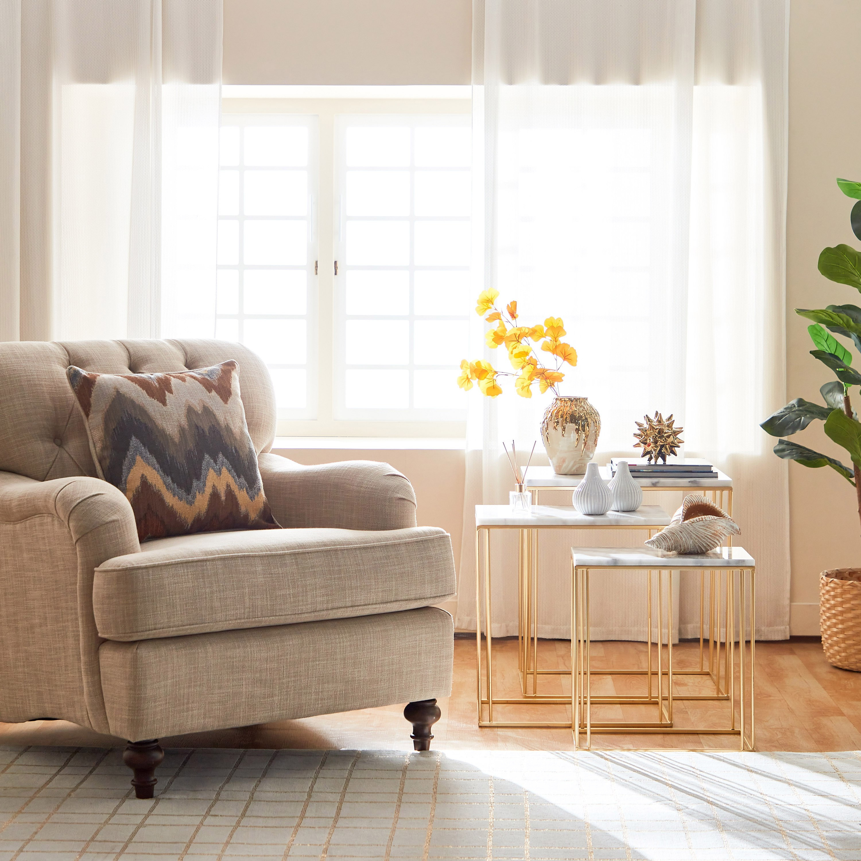 طاولة جانبية بسطح رخام من لينور - طقم من 3 قطع-hbxfurniture-livingroom-endtables-image-7