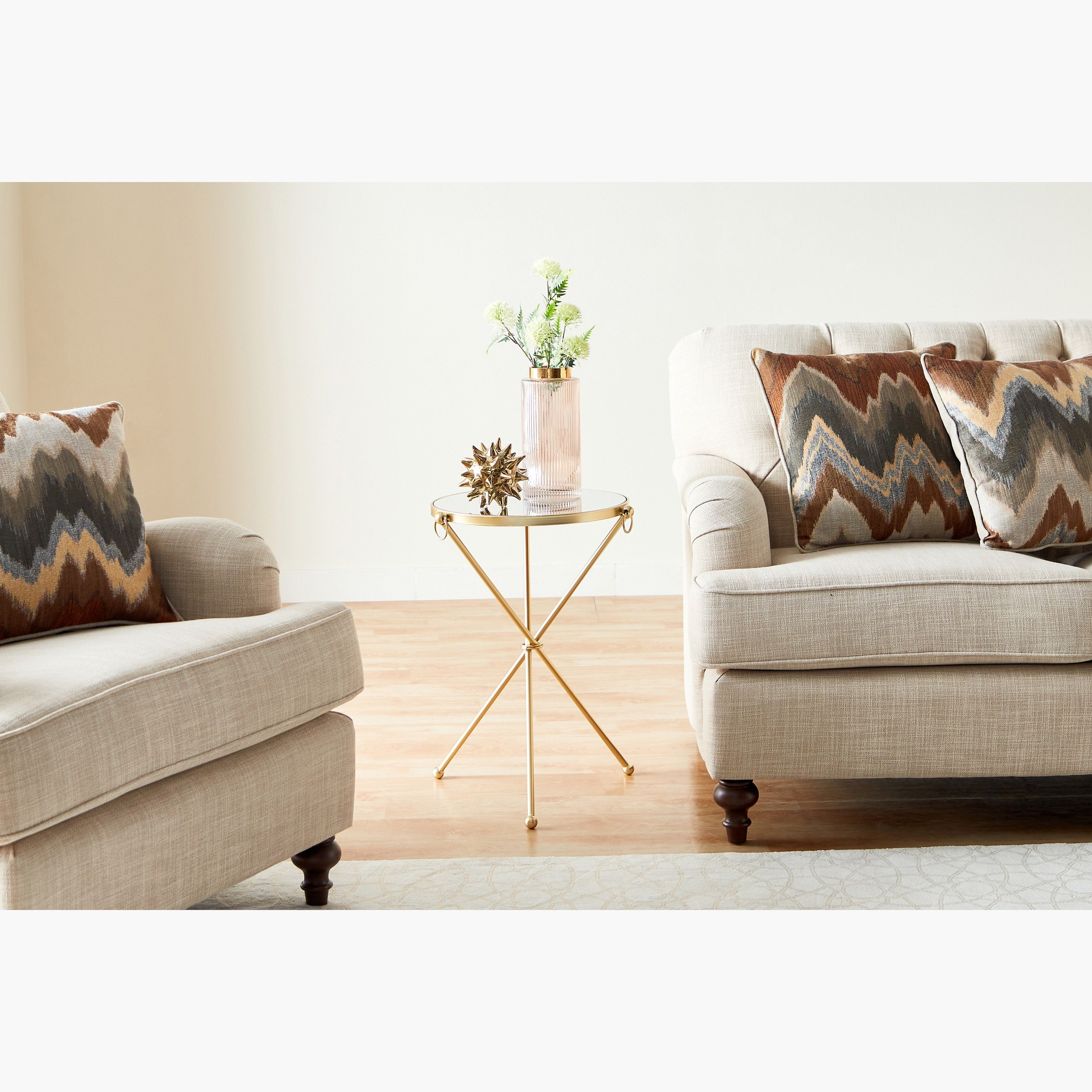 Collette Round Mirror Top End Table-hbxfurniture-livingroom-endtables-image-5
