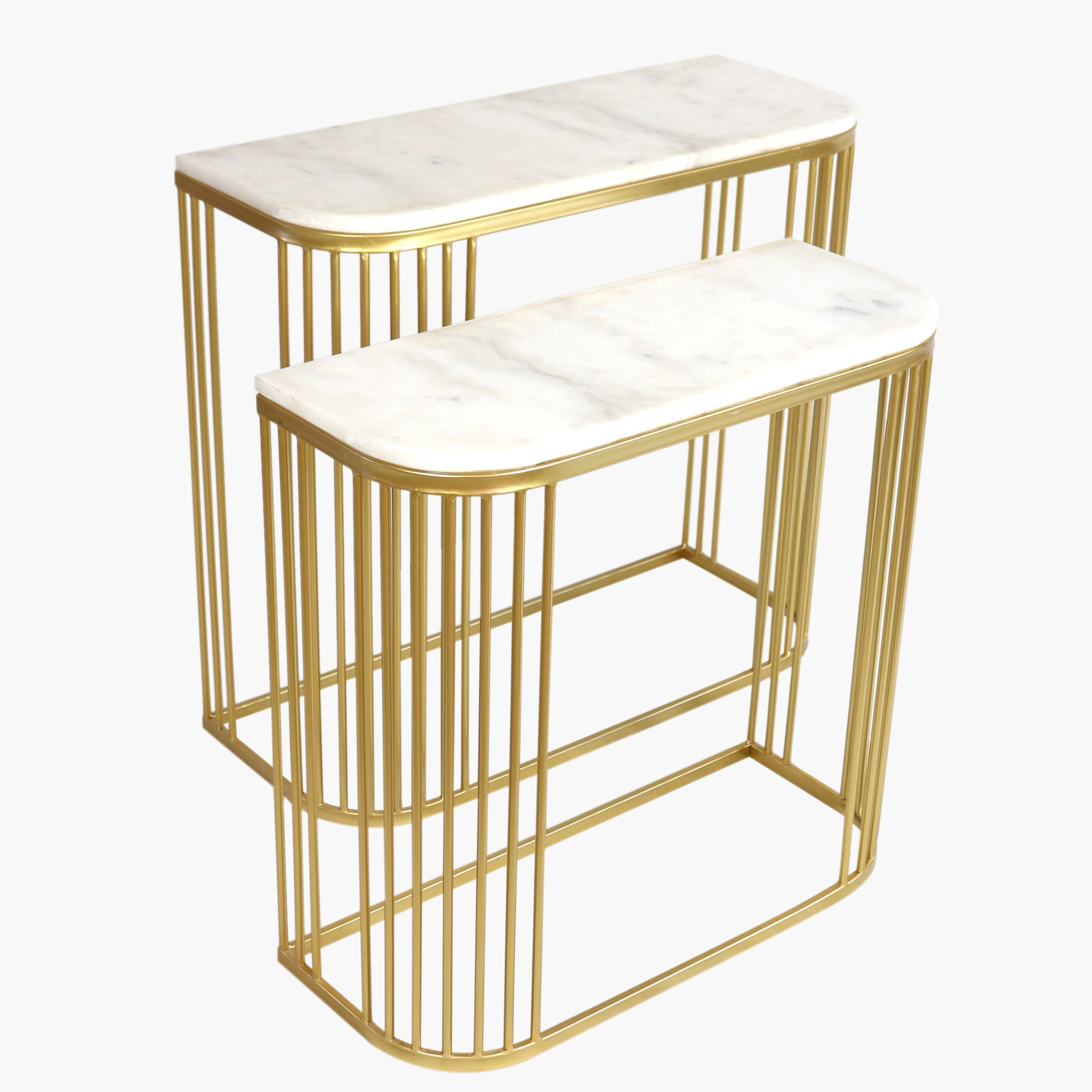 طقم طاولات كونسول بسطح رخامي قطعتين من لينور-hbxfurniture-tablesandstands-consoletables-image-6