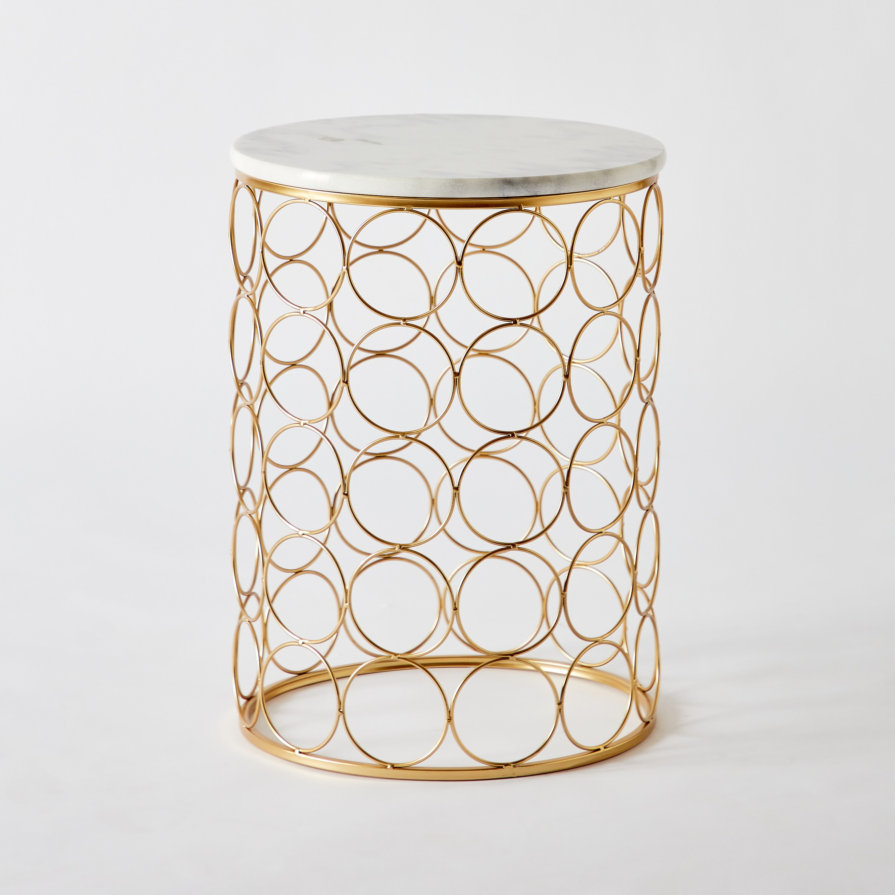 طاولة جانبية مستديرة بسطح رخام من بايلا - طقم من قطعتين-hbxfurniture-livingroom-endtables-image-7